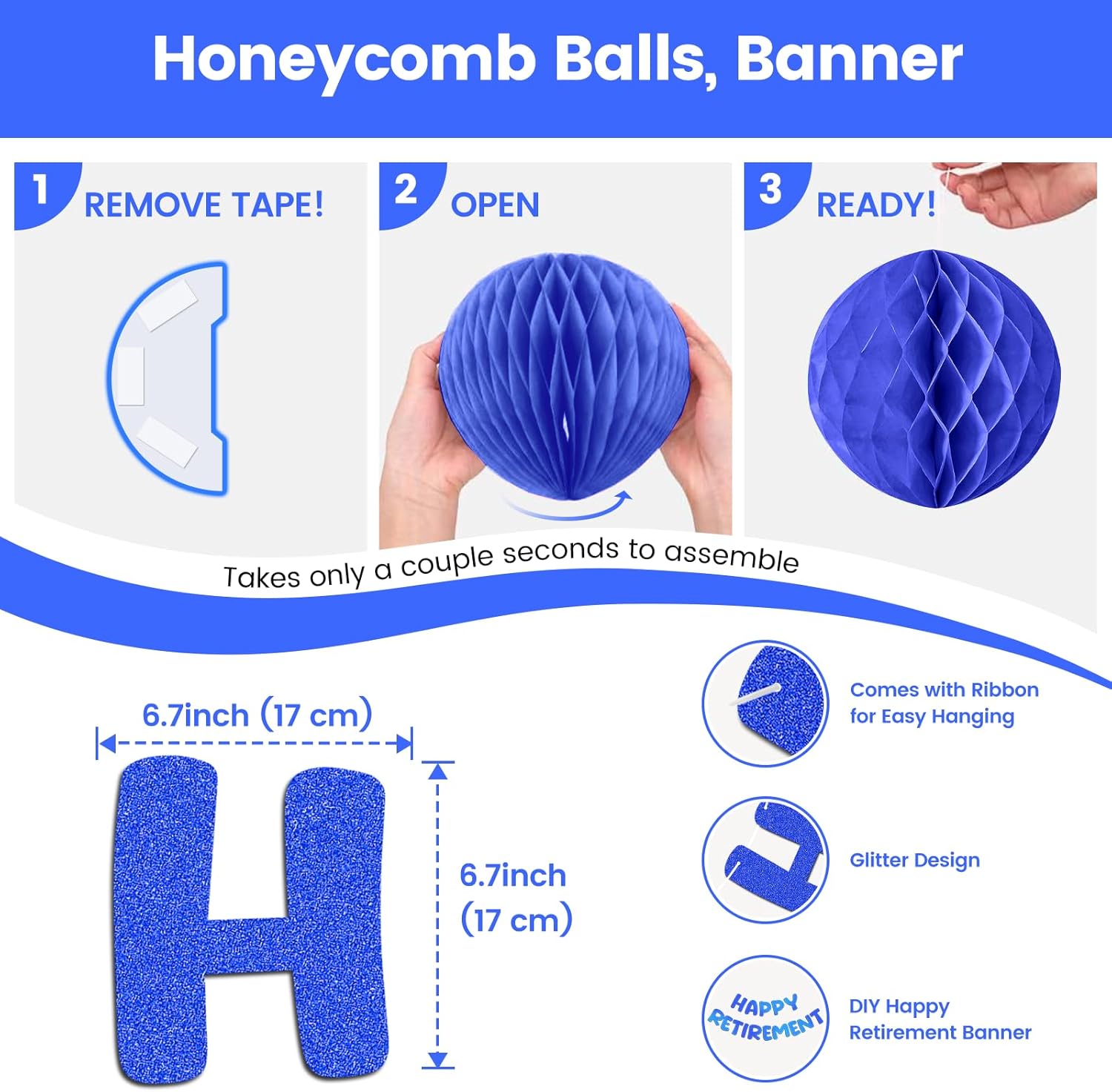 Happy Retirement Party Decorations for Men