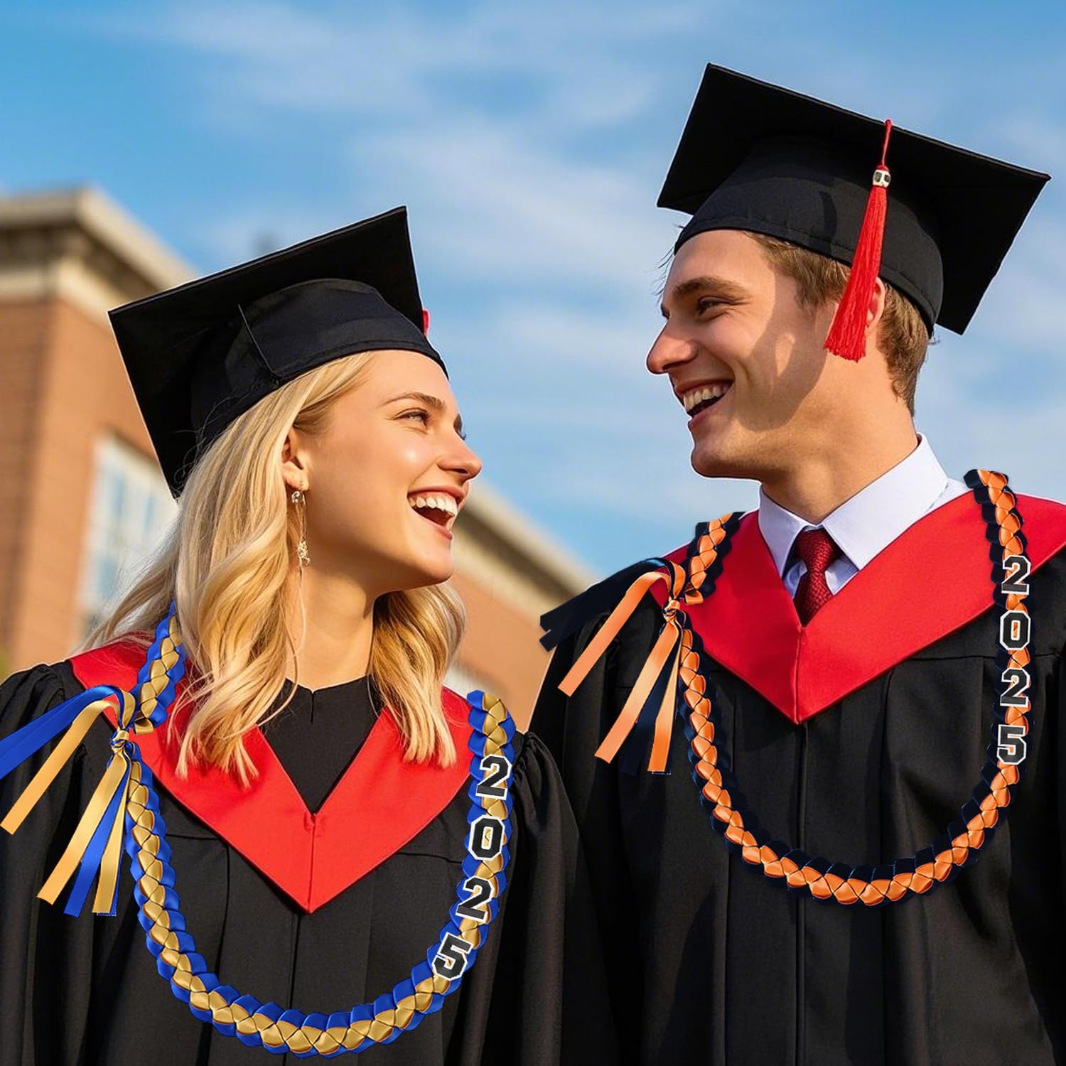 2025 Graduation Lei Necklace Braided Garland Decor