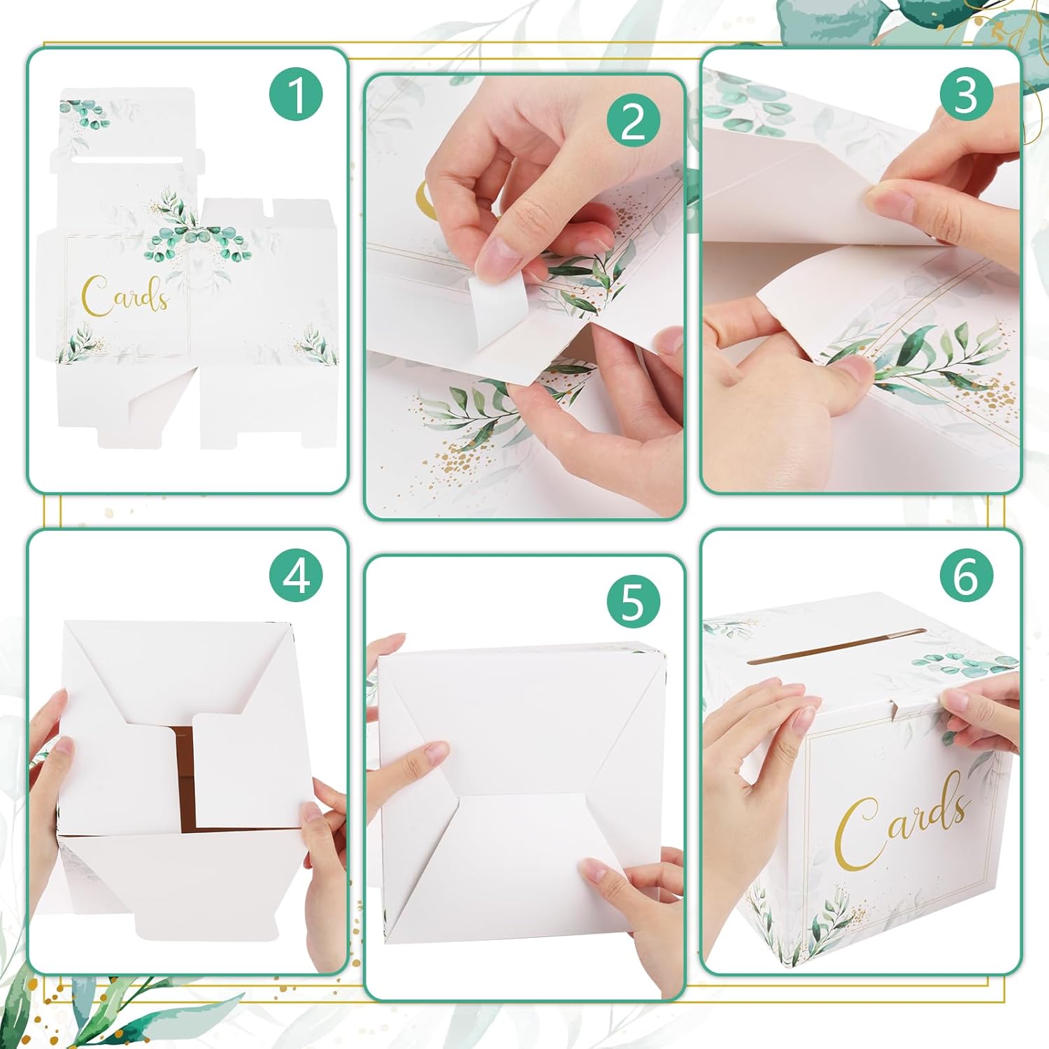 Wedding Card Box for Reception and Party Favors