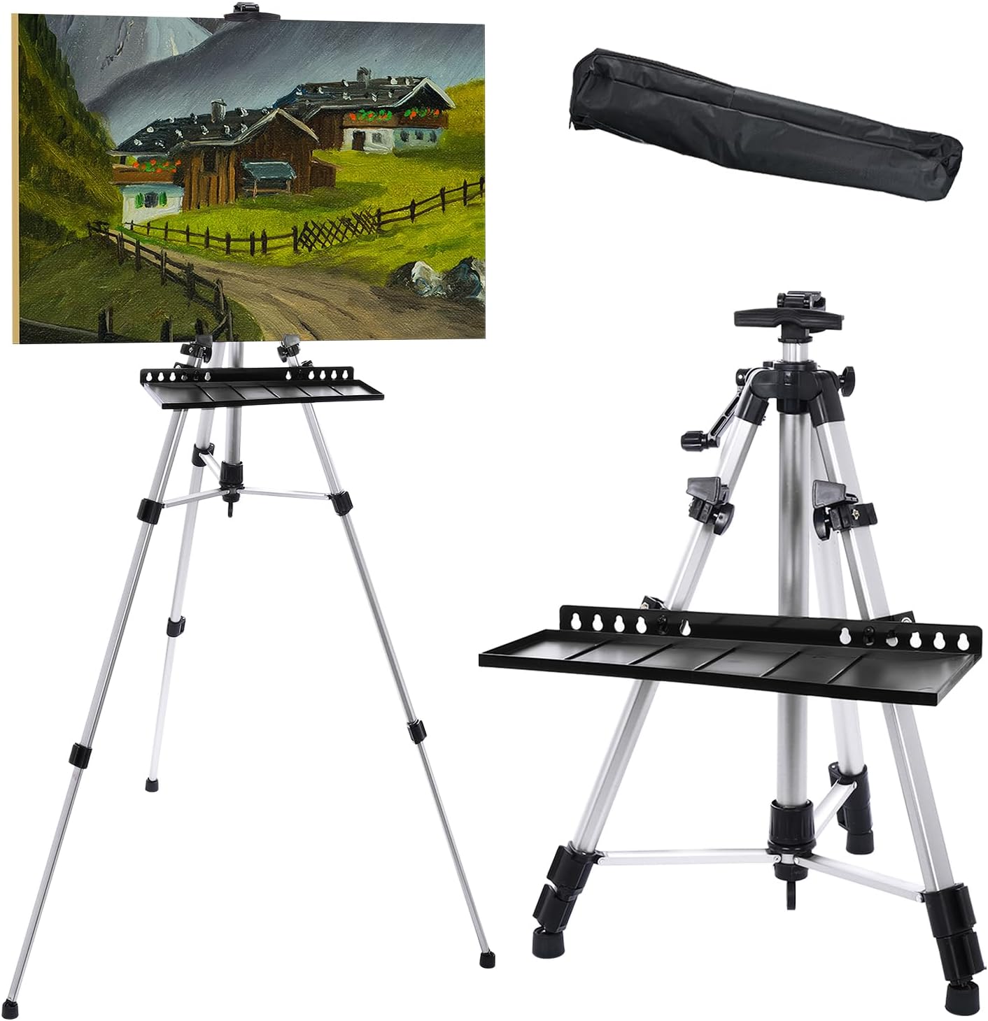 PATIKIL Artist Easel Stand with Detachable Tray and Adjustable Height
