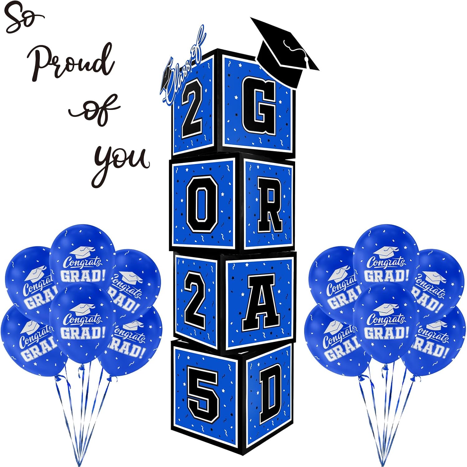 Graduation Decorations 2025 Set - So Proud of You
