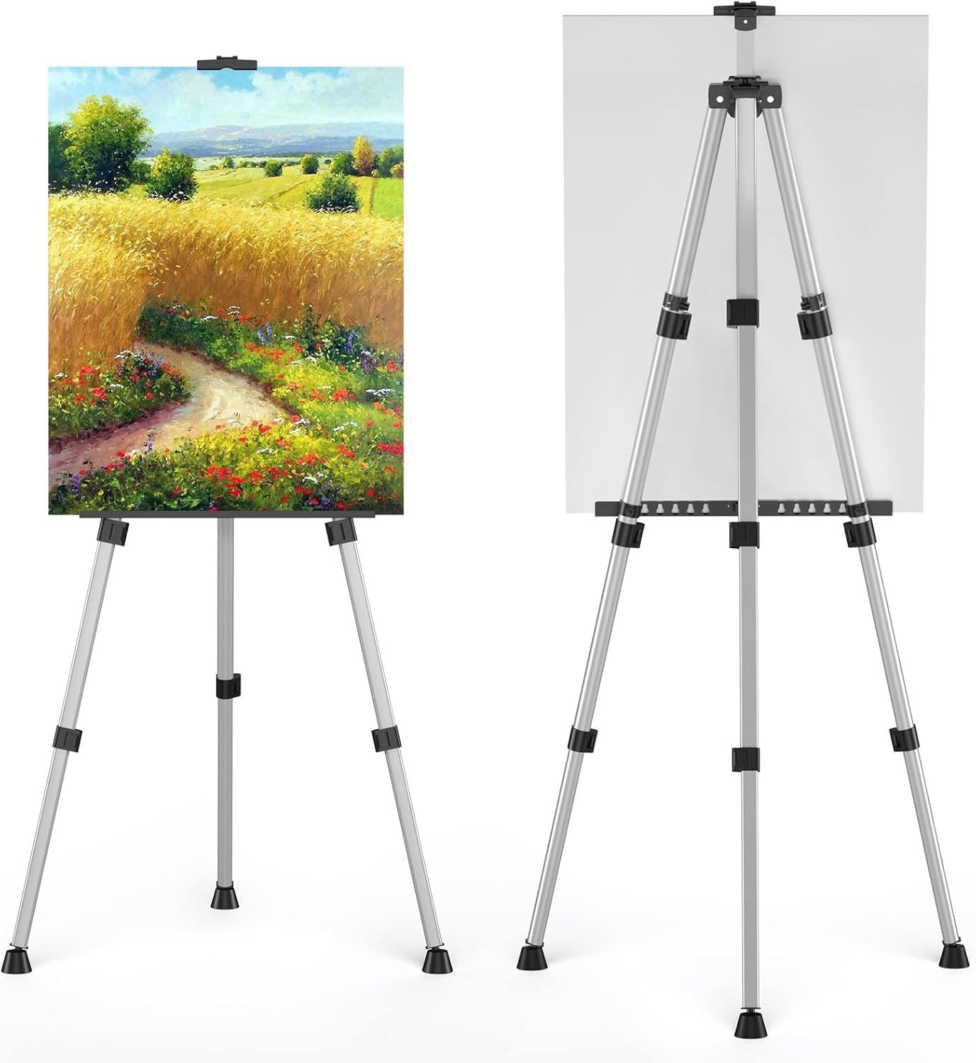 Adjustable Aluminum Easel Stand with Carry Bags 17 to 66 Height