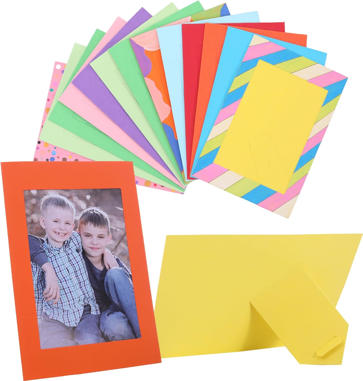 Meonua Rainbow Paper Frames 4x6 Inch 100 Count
