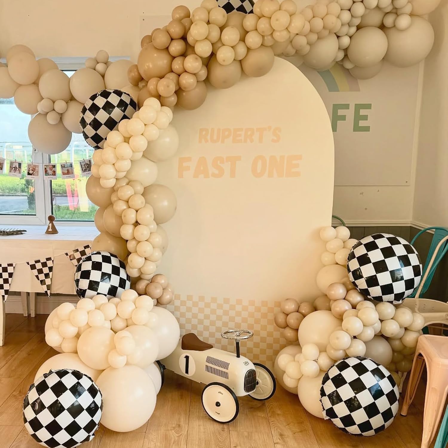 Racing Car Balloon Halloween Decor Set