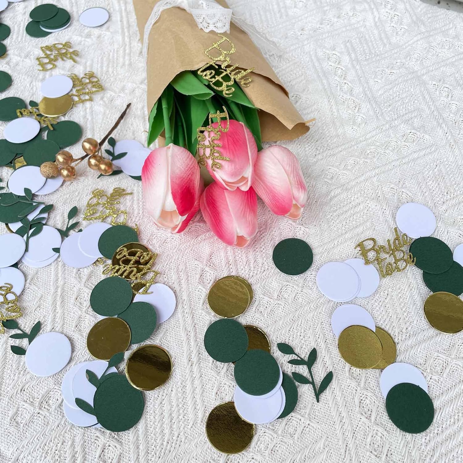 Gold Glitter Wedding Confetti 200pcs