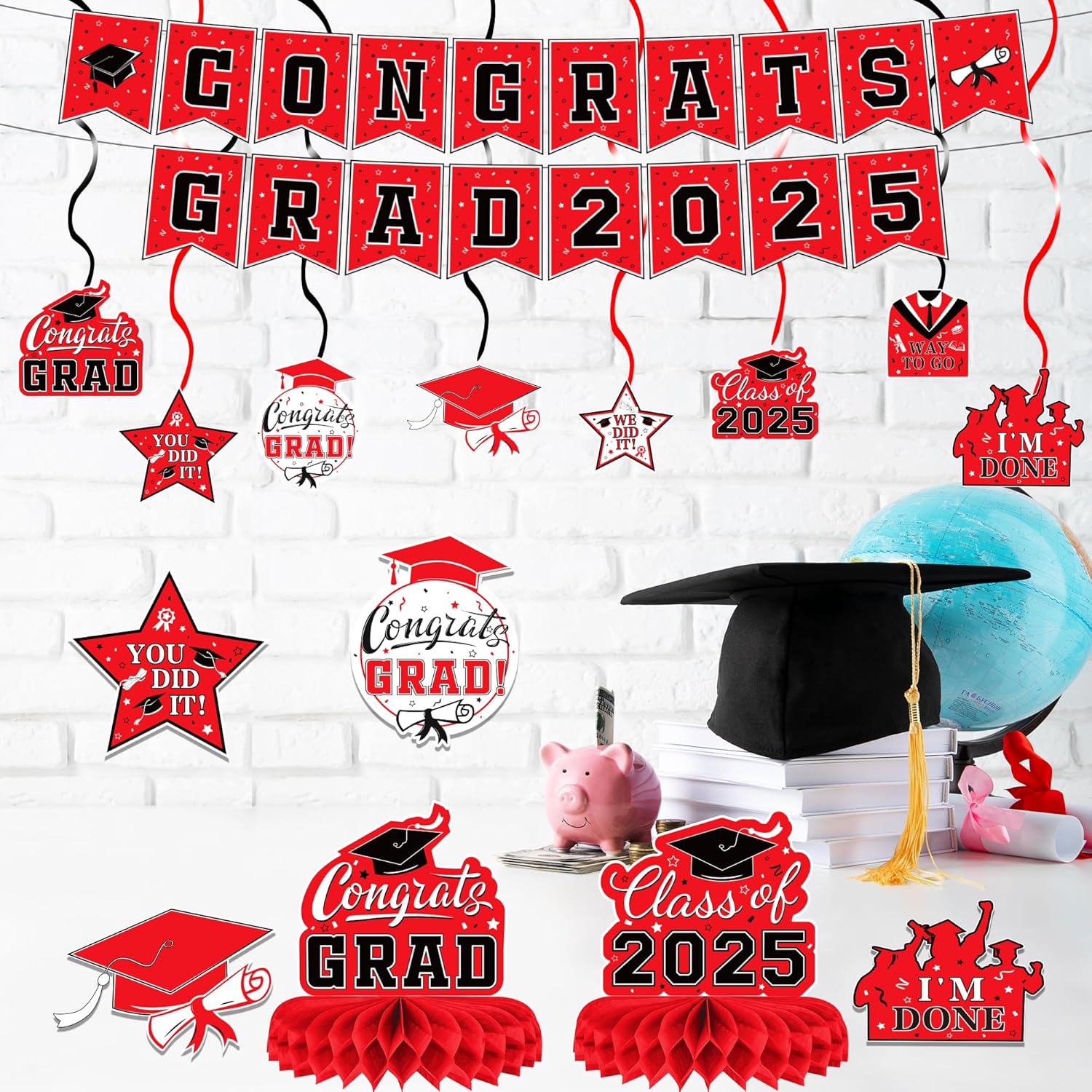Class of 2025 Graduation Decorations Set