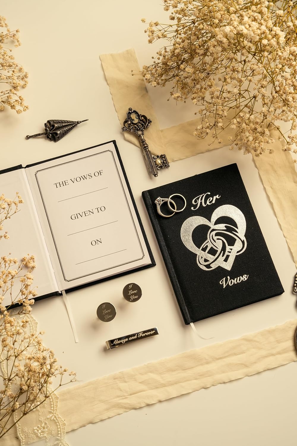 Impress Vow Books His and Hers Wedding Linen