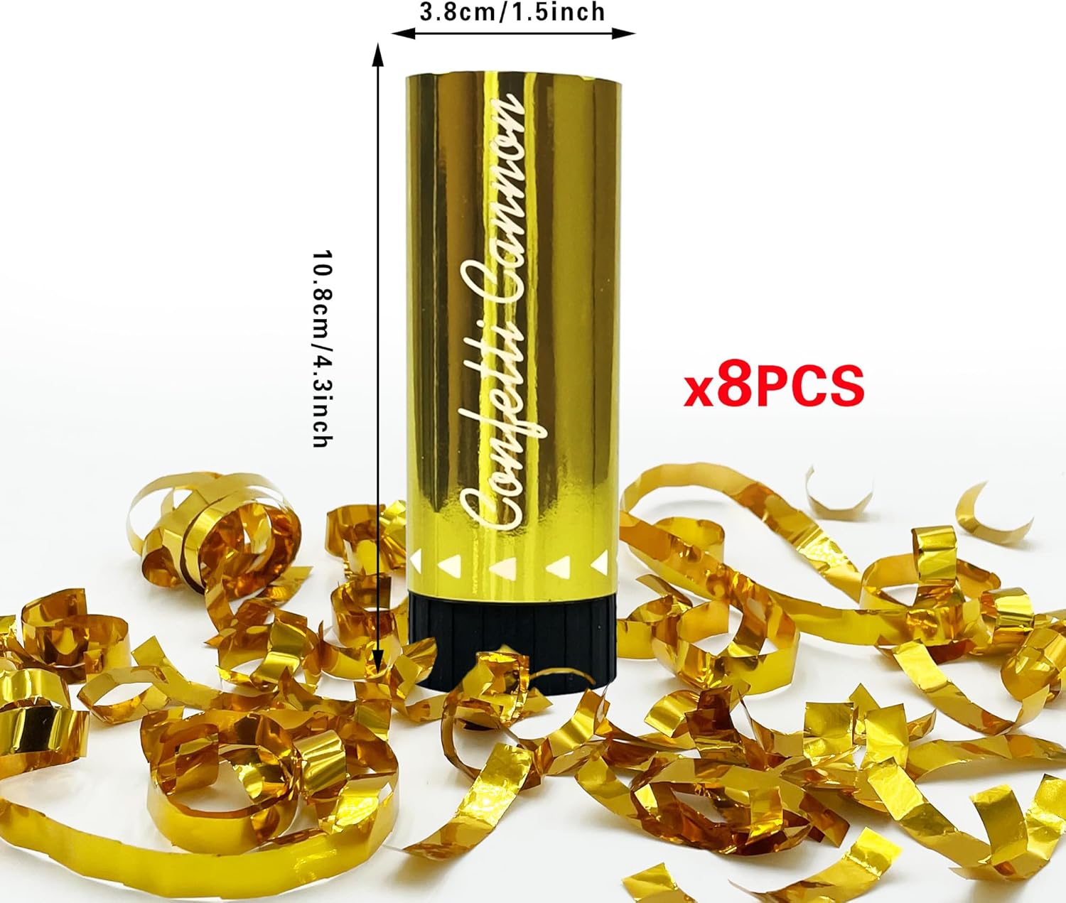 8 PCS Gold Confetti for Party Decorations