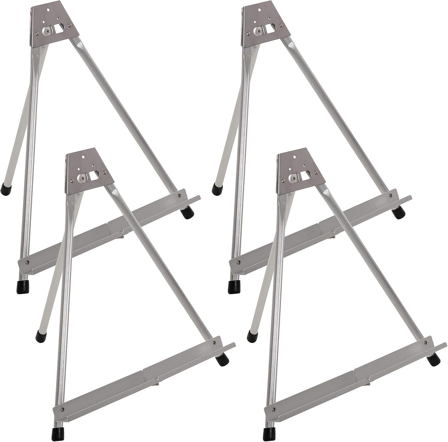 US Art Supply 4 Pack 15 Inch Aluminum Tabletop Easel