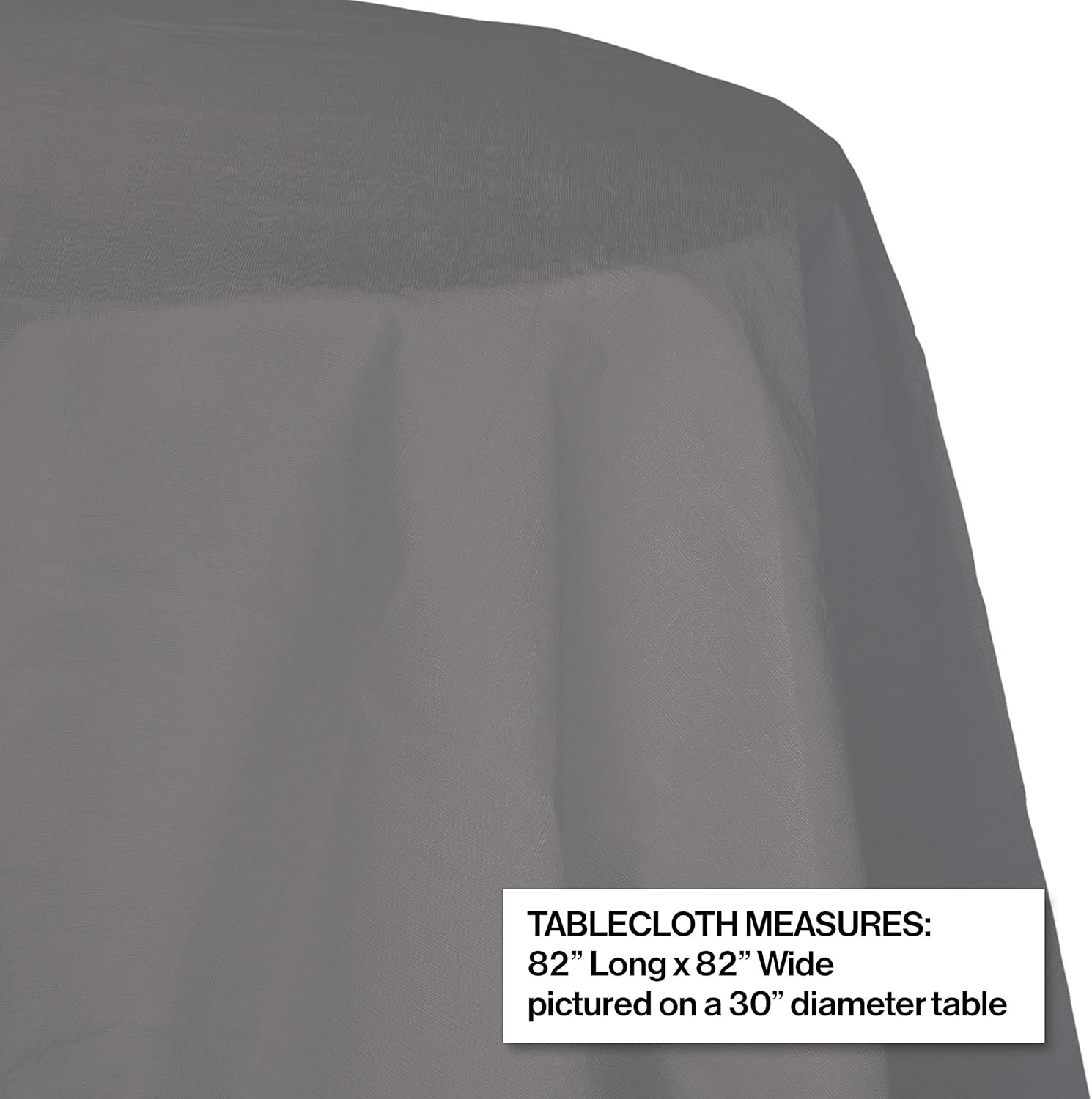 Creative Converting Gray Table Cover 82 in