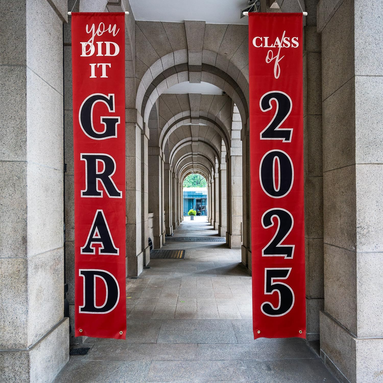 Class of 2025 Graduation Banner Black Gold