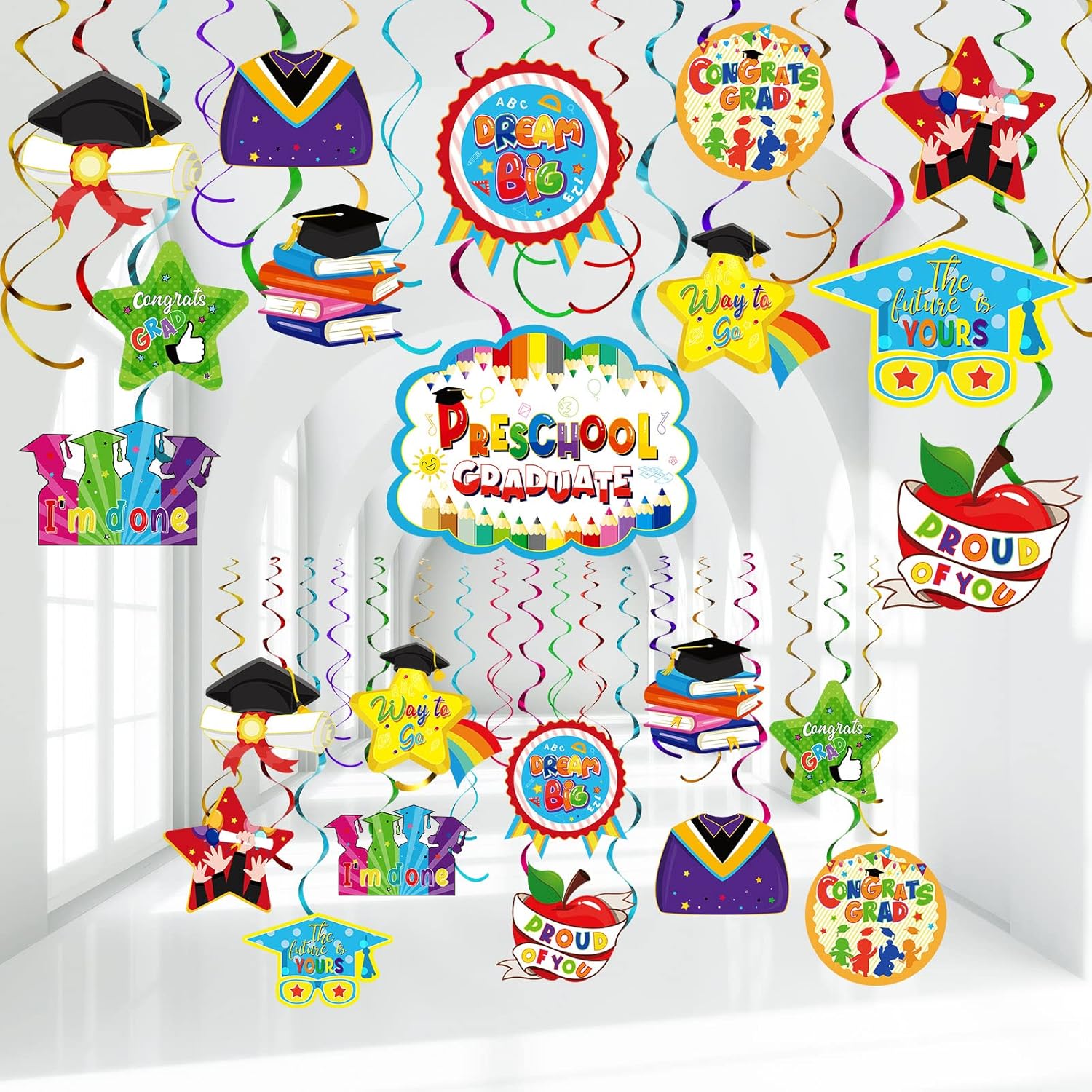 Yisong Kindergarten Graduation Party Decorations Set