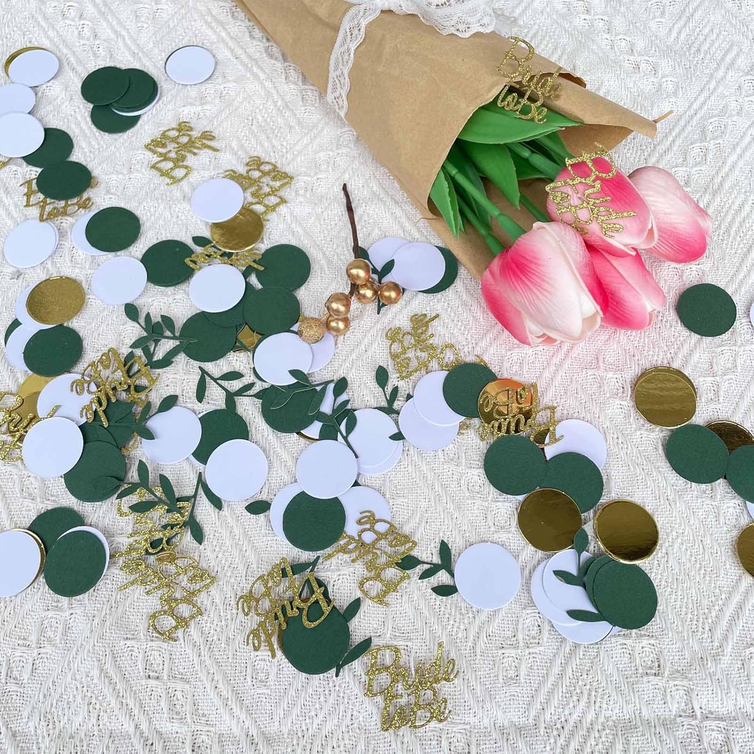 Gold Glitter Wedding Confetti 200pcs