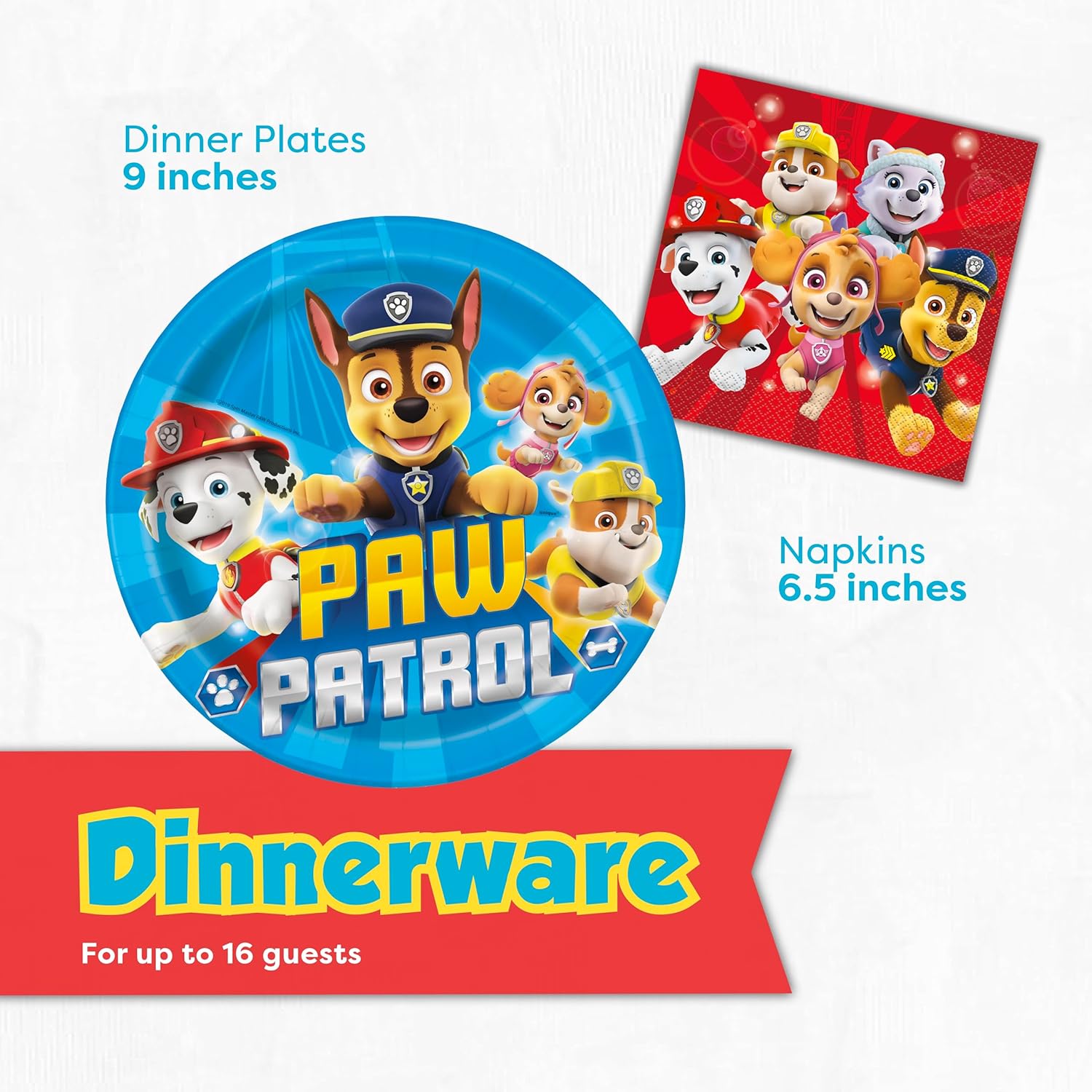 Paw Patrol Birthday Decorations for 16 Guests
