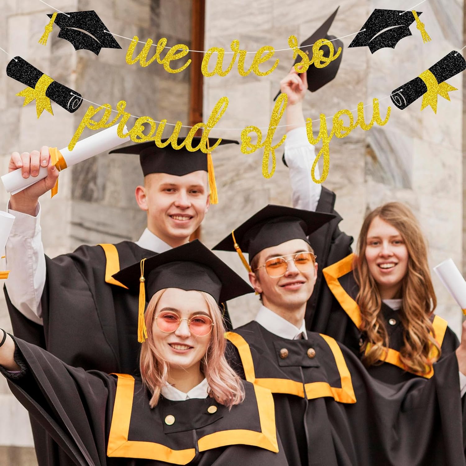 Graduation We Are So Proud Of You Banner Party Decorations