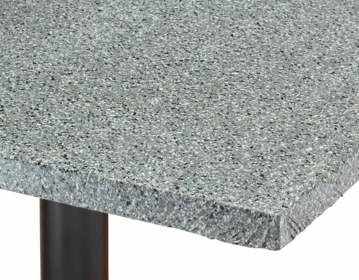 Granite Vinyl Elasticized Banquet Table Cover - Gray 72x30