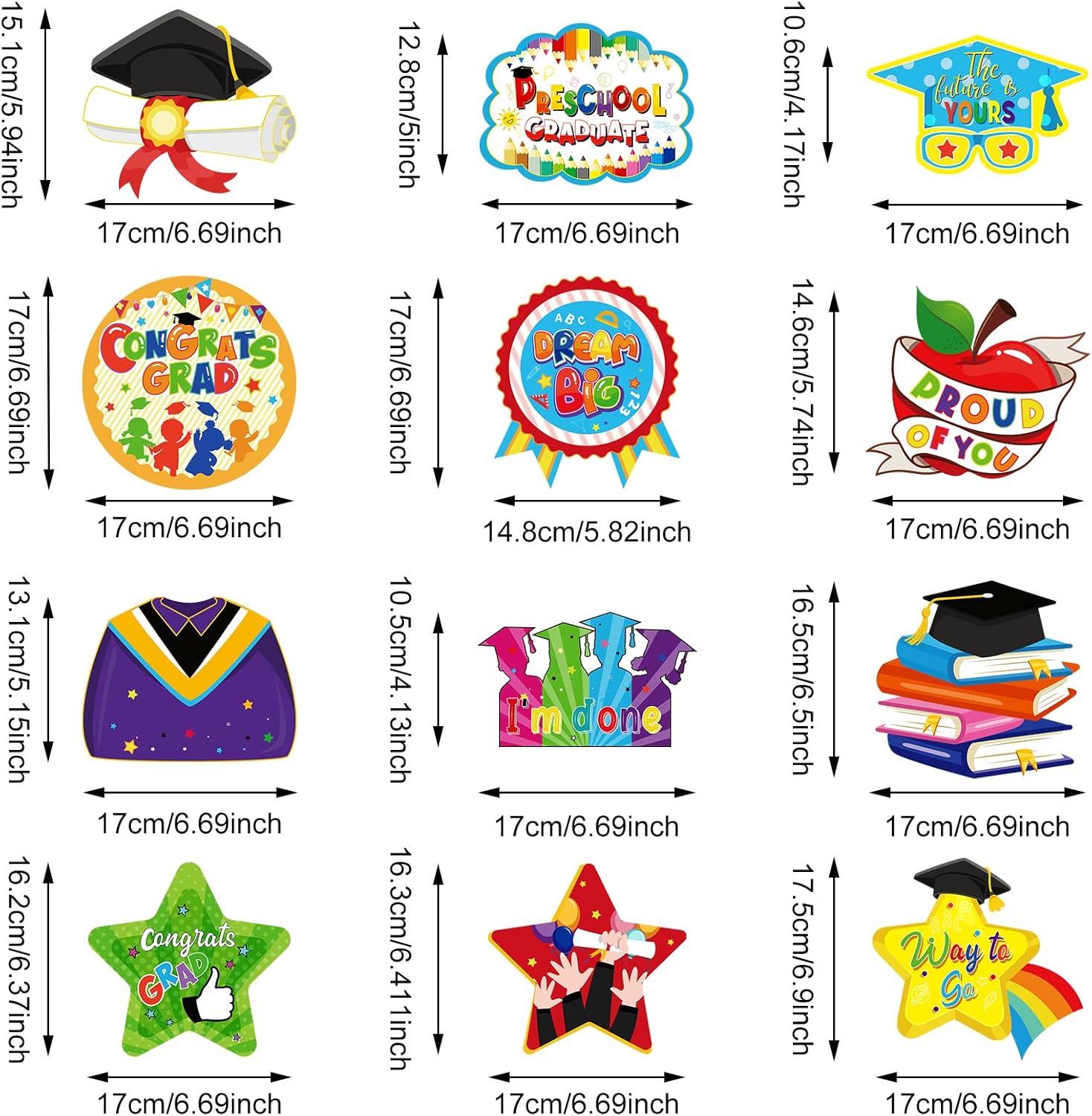 Yisong Kindergarten Graduation Party Decorations Set