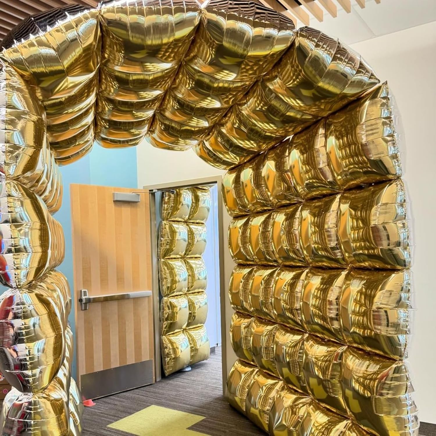 Mylar Gold Silver Balloon Wall Tunnel Kit