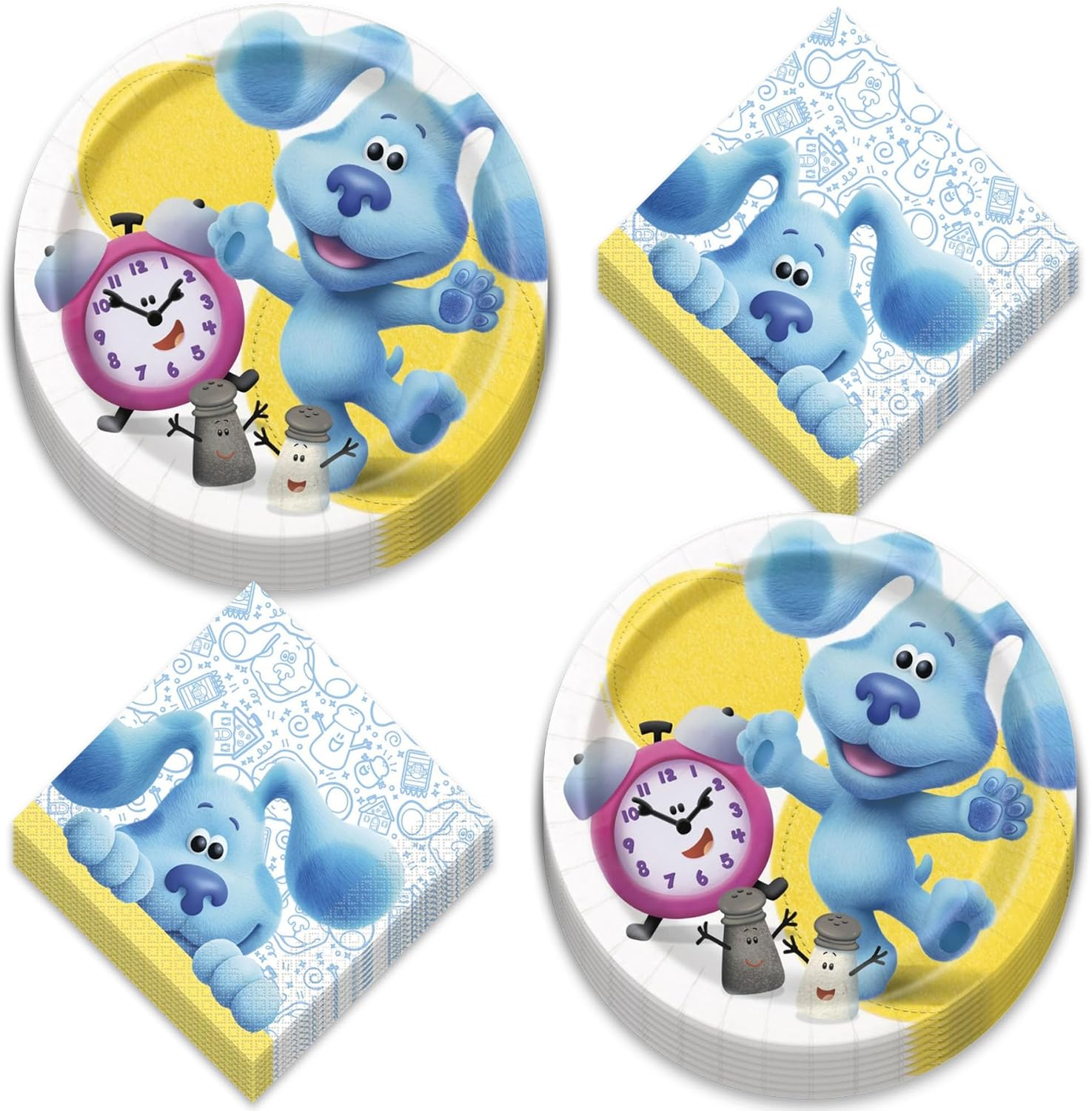 Blues Clues Birthday Party Round Plates and Napkins Set