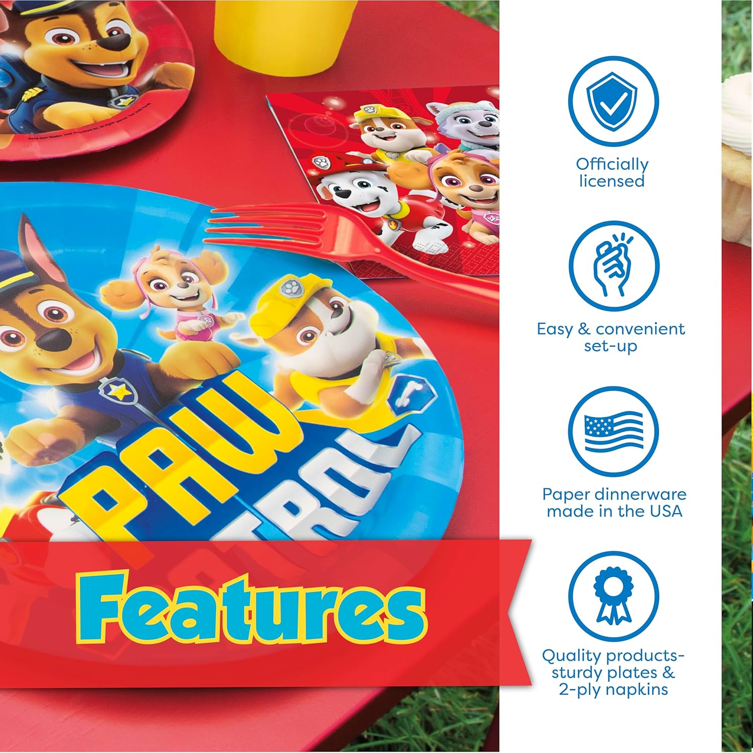 Paw Patrol Birthday Decorations Set Serves 16