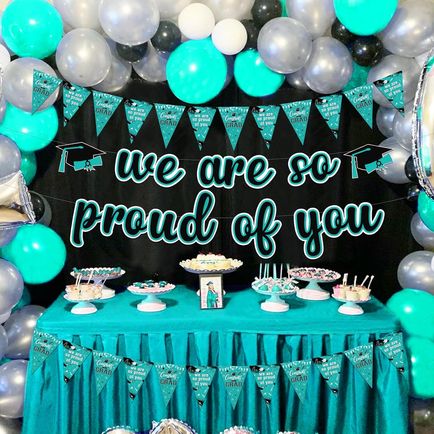 We Are So Proud of You Graduation Banner Decorations 2025