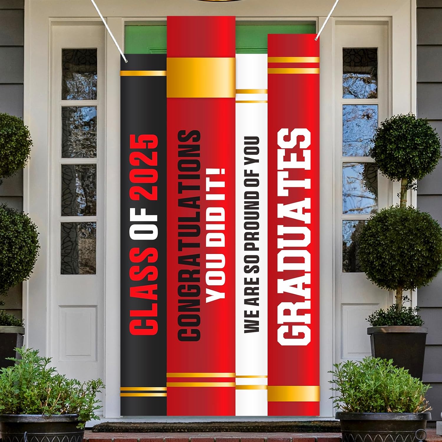 Class of 2025 Graduation Banner Red