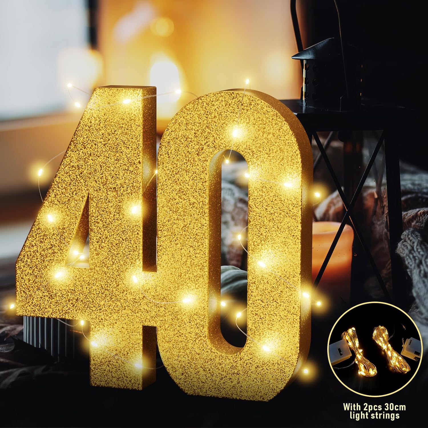 Usongshine 40th Birthday Celebration Centerpieces