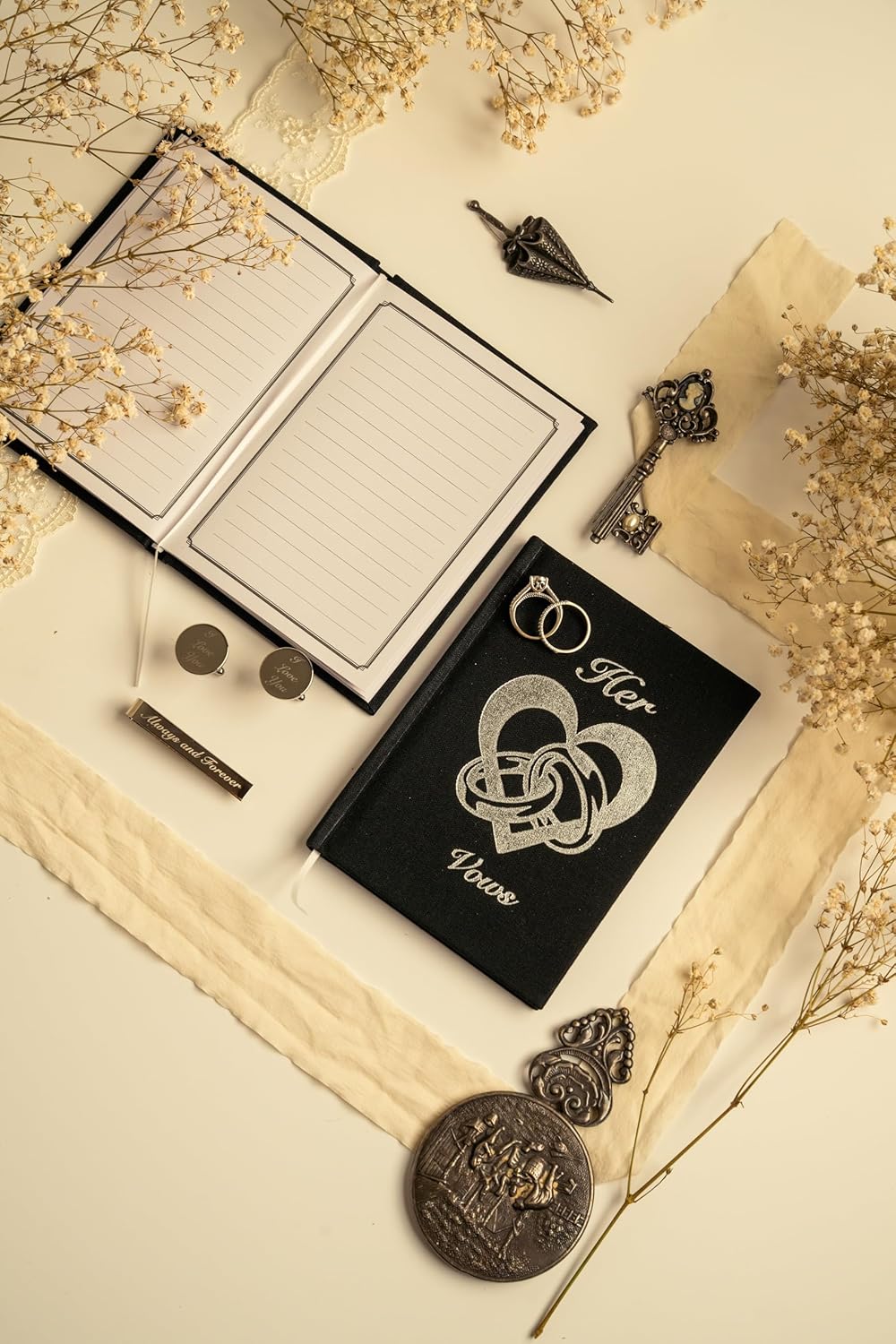Impress Vow Books His and Hers Wedding Linen