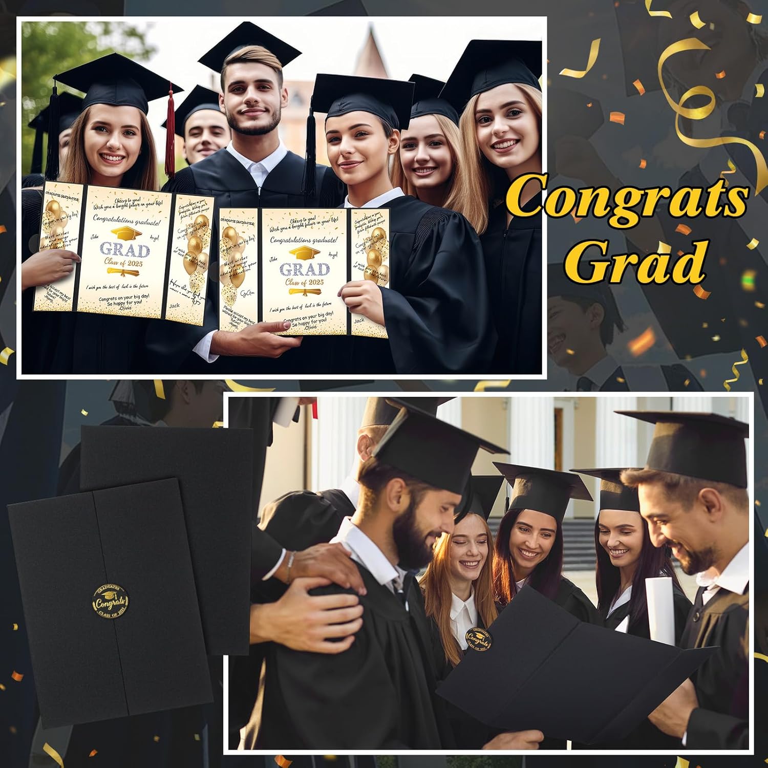 Class of 2025 Black and Gold Guest Book
