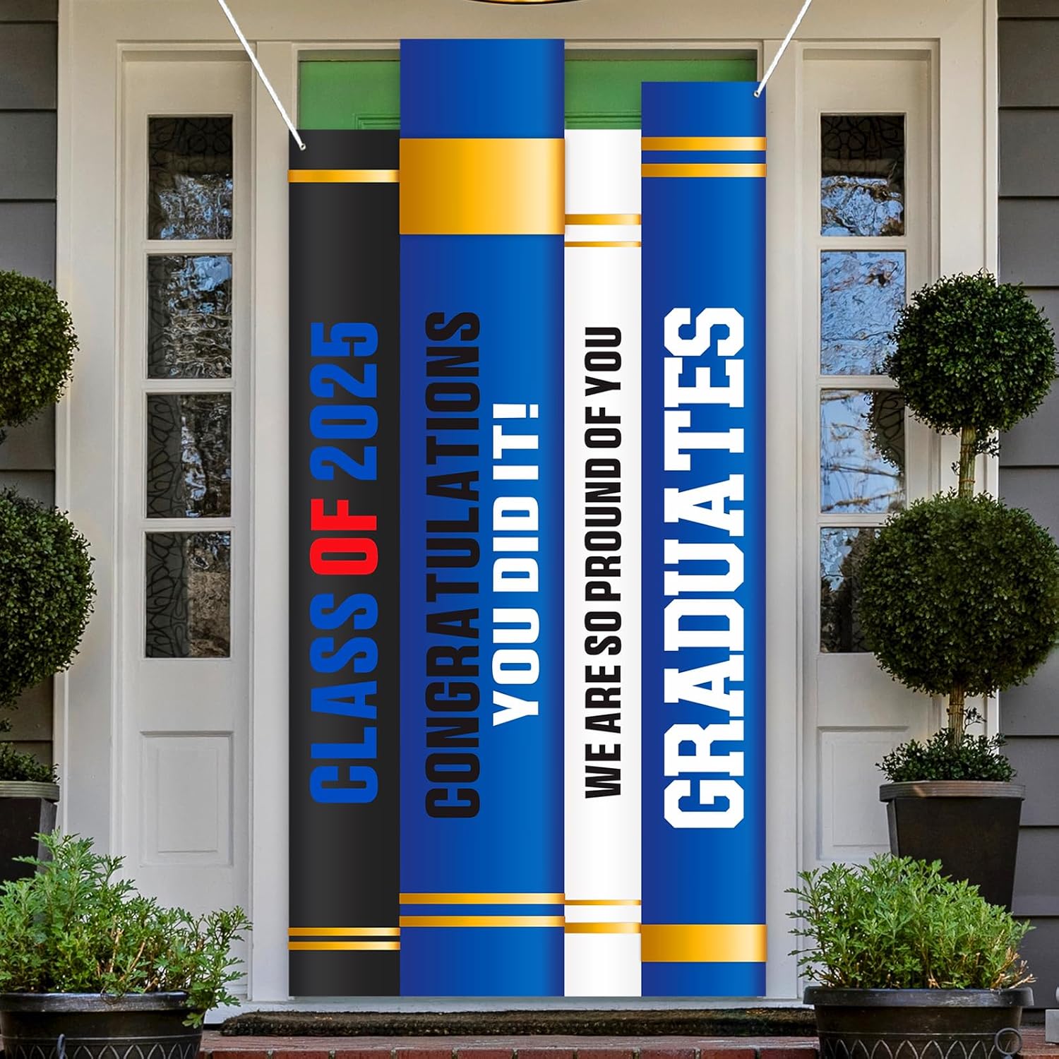 2025 Graduation Banner Decorations Red