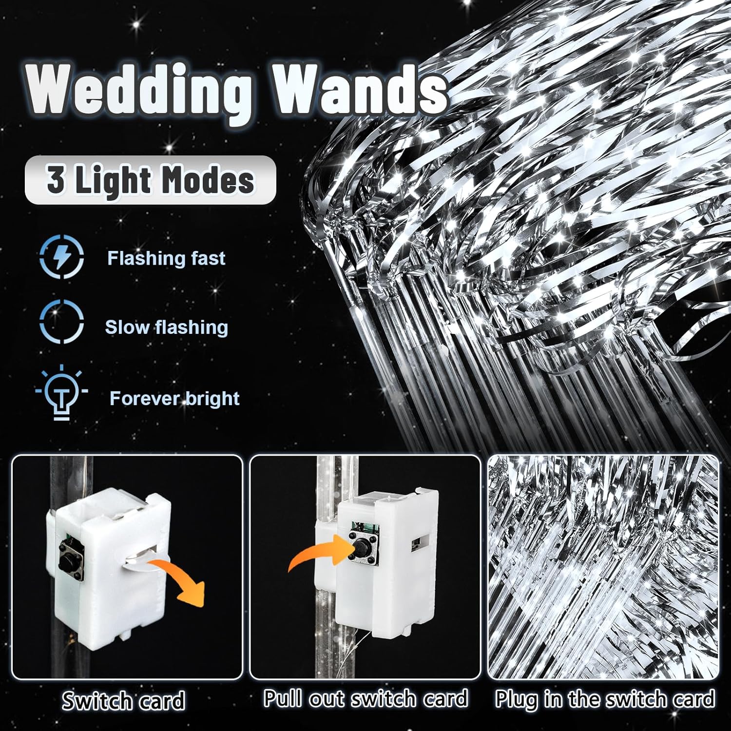 200 PCS LED Wedding Wands for Send Off and Party