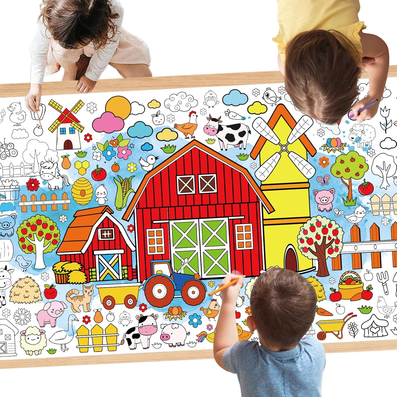Farm Animal Birthday Party Decorations 31x71 Inch