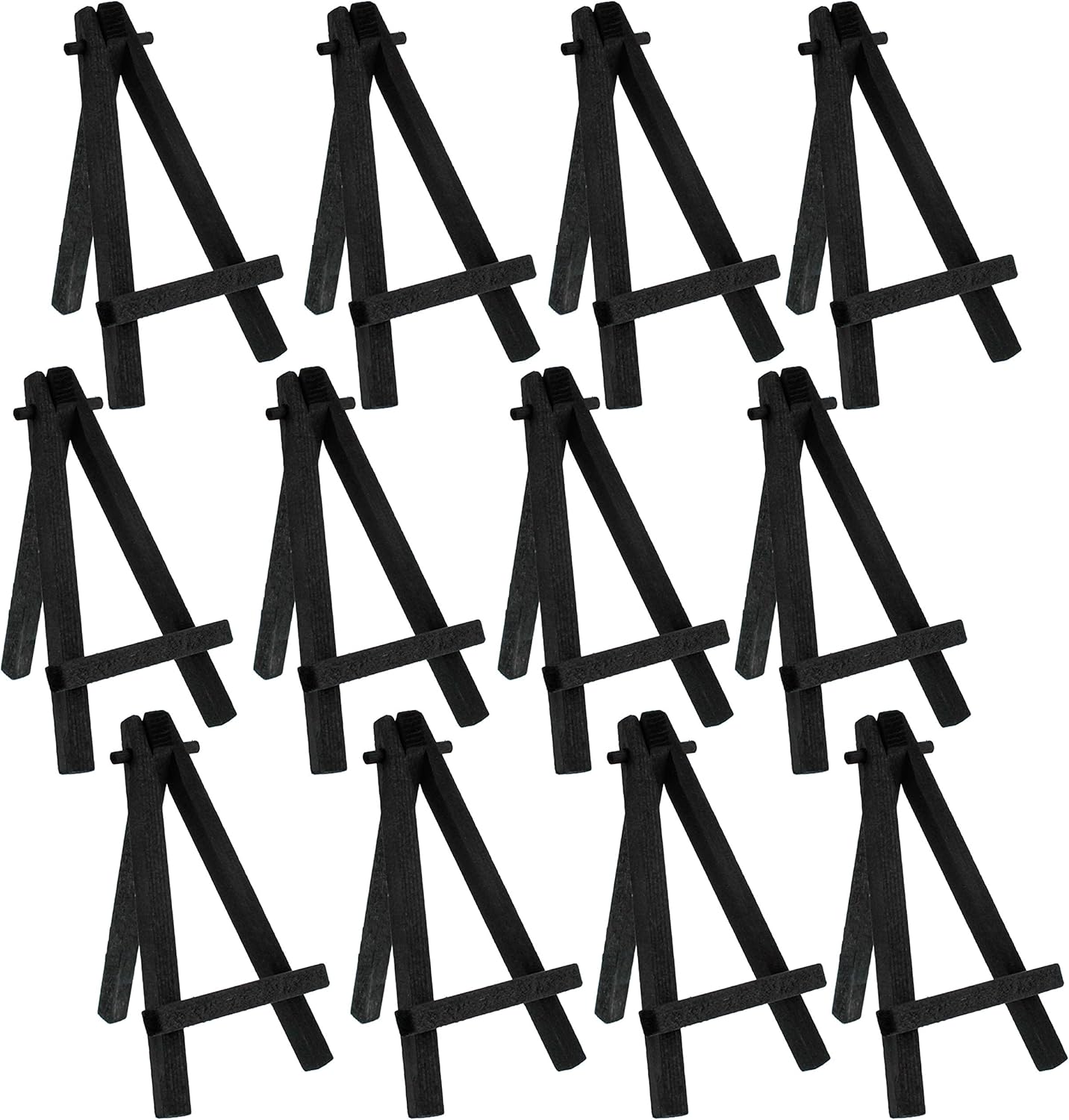 US Art Supply 5 Inch Mini Easel 12 Pack Black