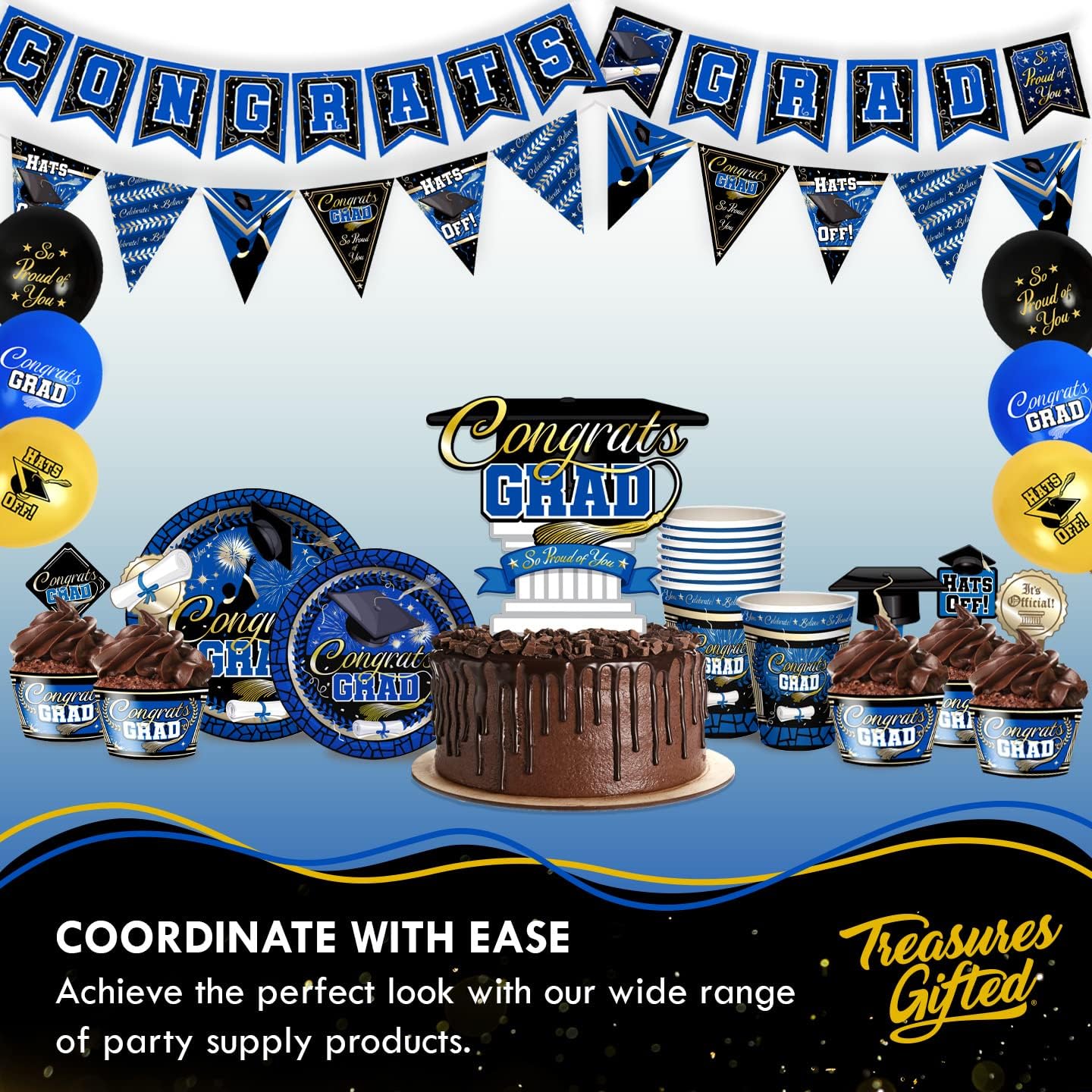 Treasures Gifted 2025 Graduation Decor Set Serves 16