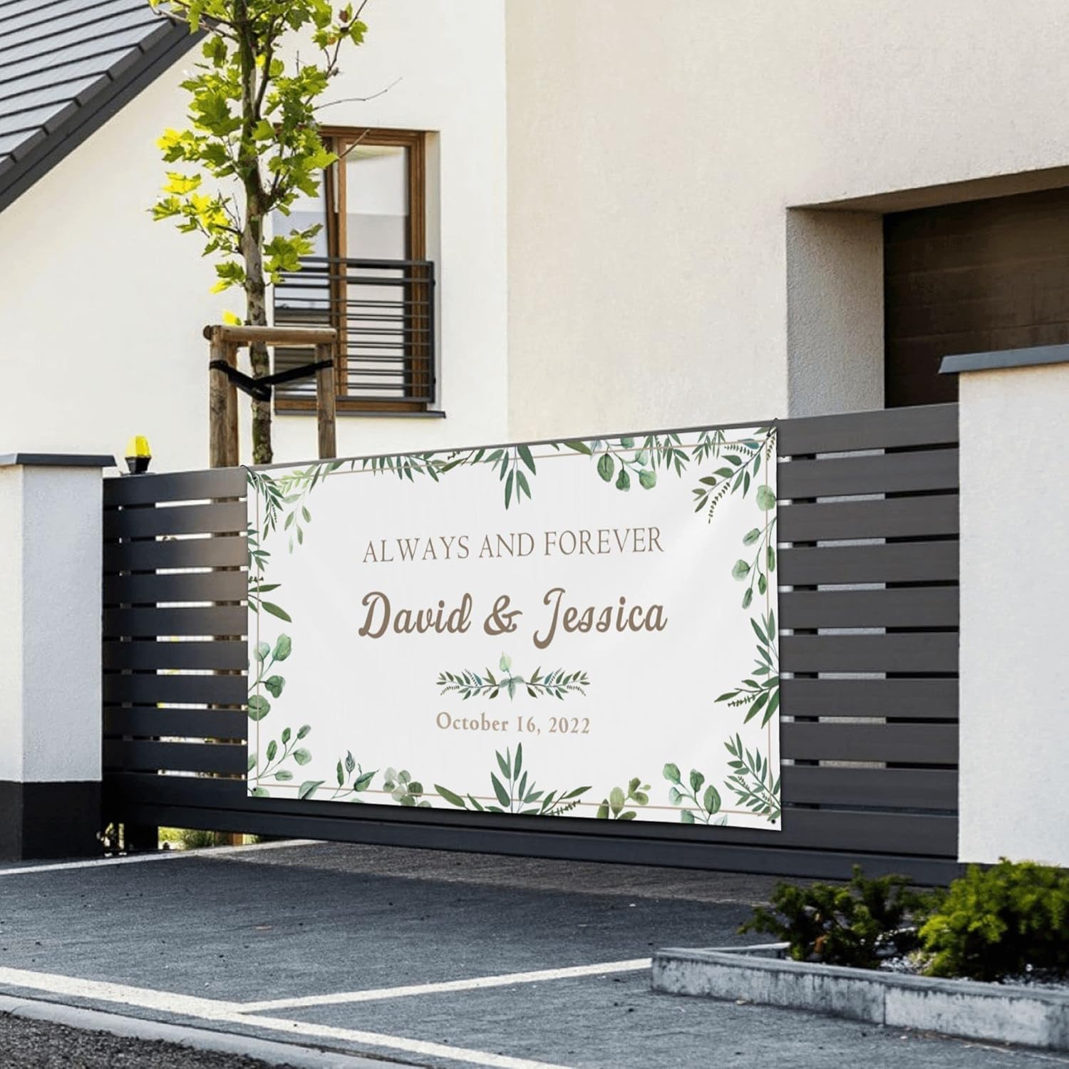 Always Forever Custom Wedding Banner 47x12