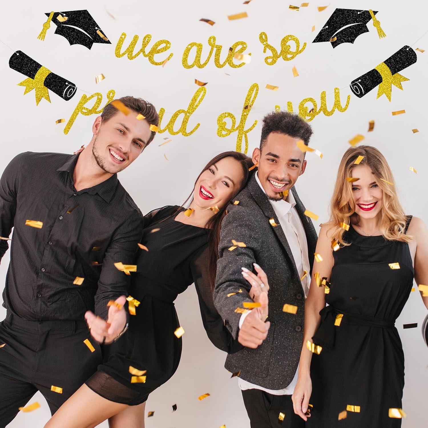 Graduation We Are So Proud Of You Banner Party Decorations
