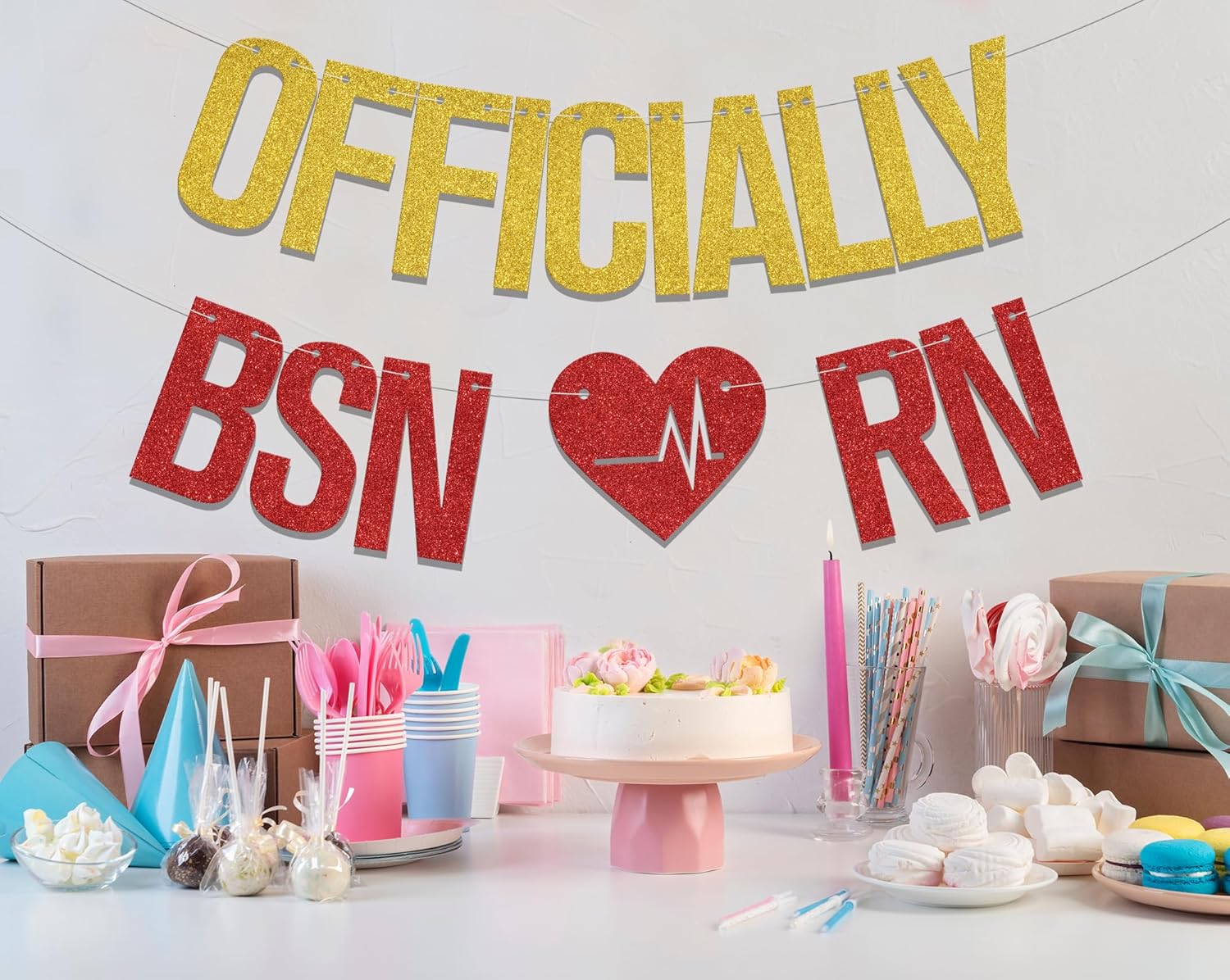 Officially BSN RN Banner 2025 Graduation Decor