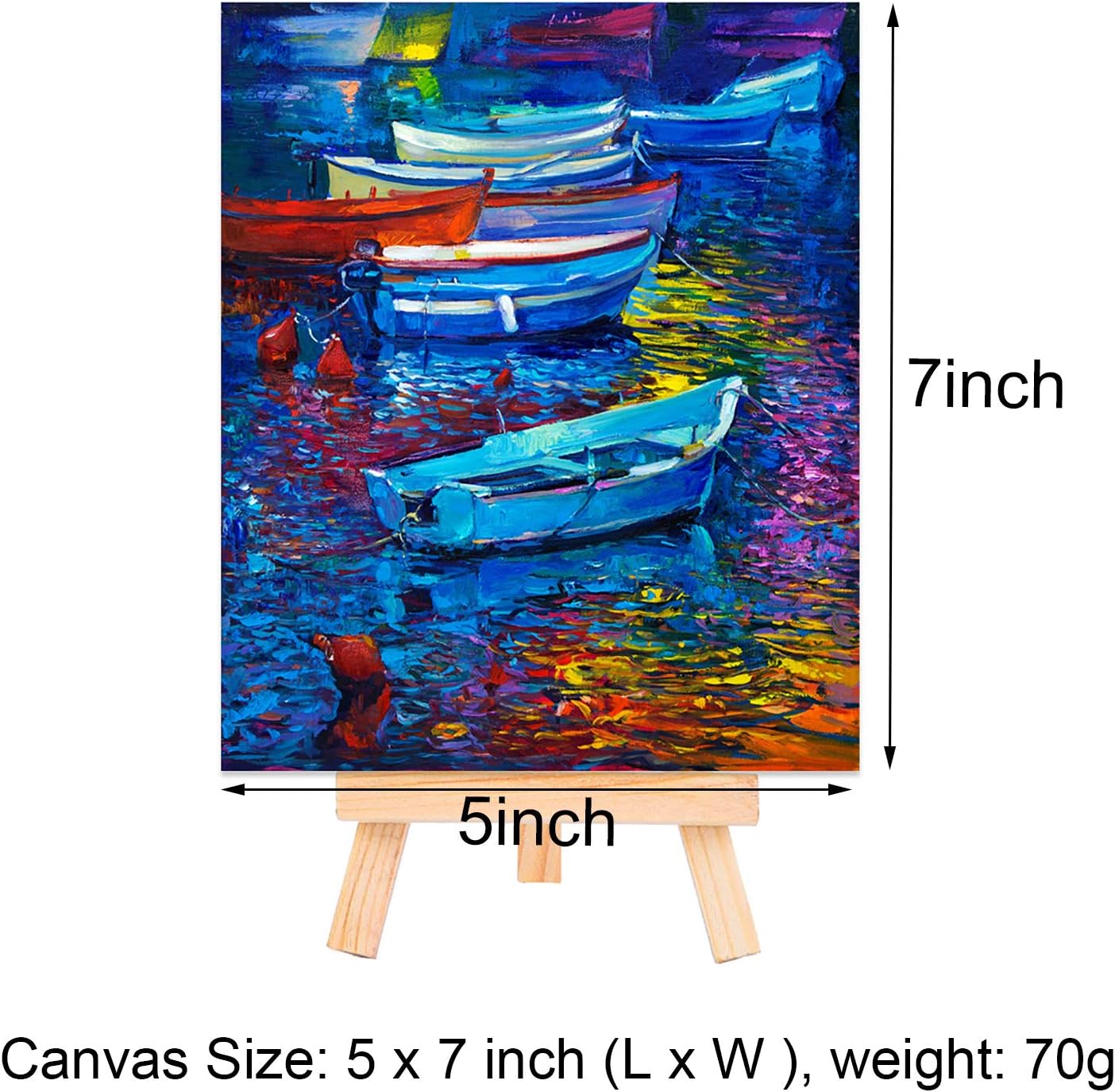 eBoot 24 Pack Mini Wood Display Easel 625 Inch