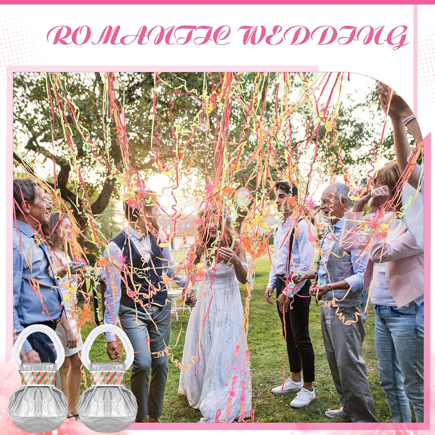 Poen 150 Pcs Streamers Poppers - No Mess Confetti Poppers for Celebrations