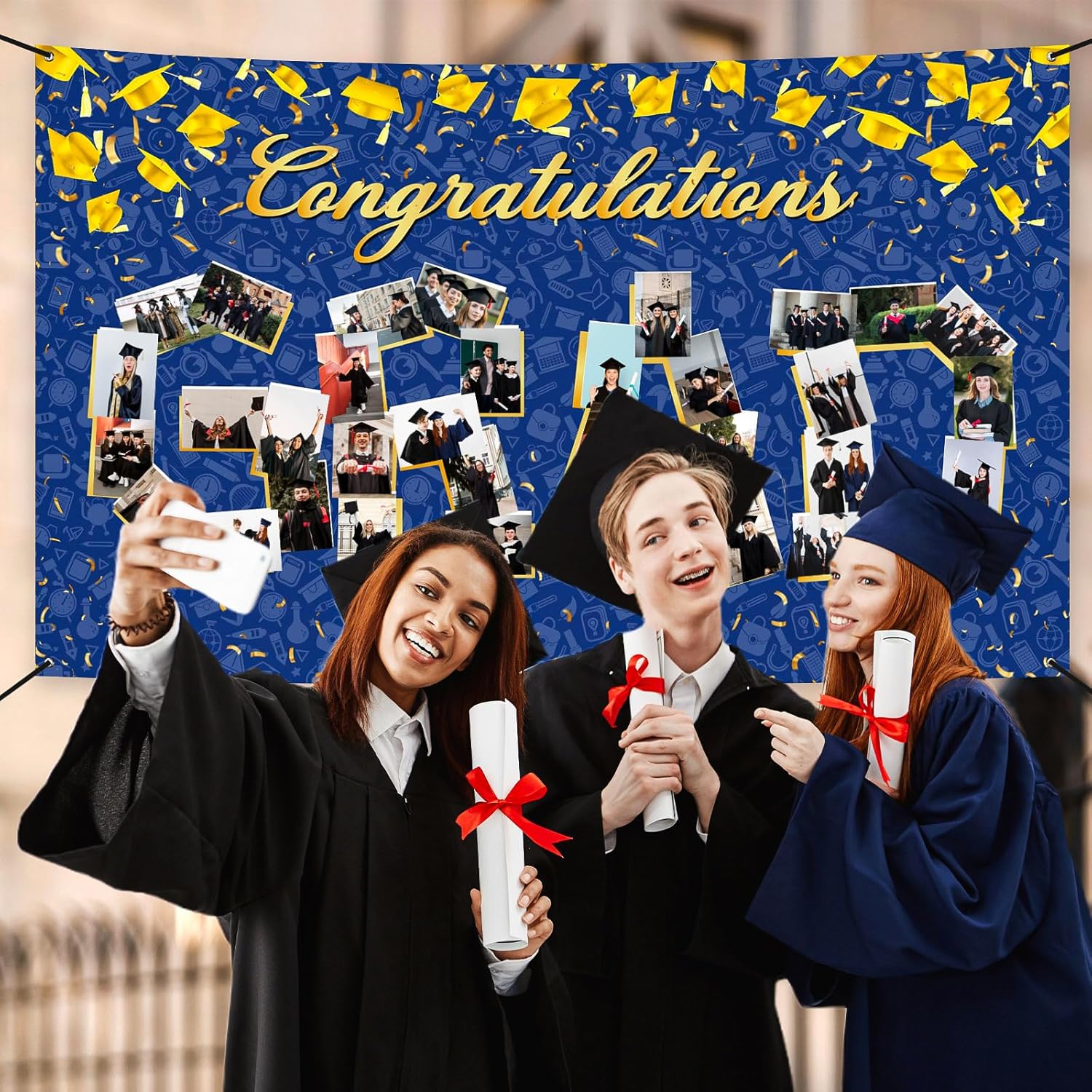 Extra Large Graduation Photo Banner 72x44 Inch