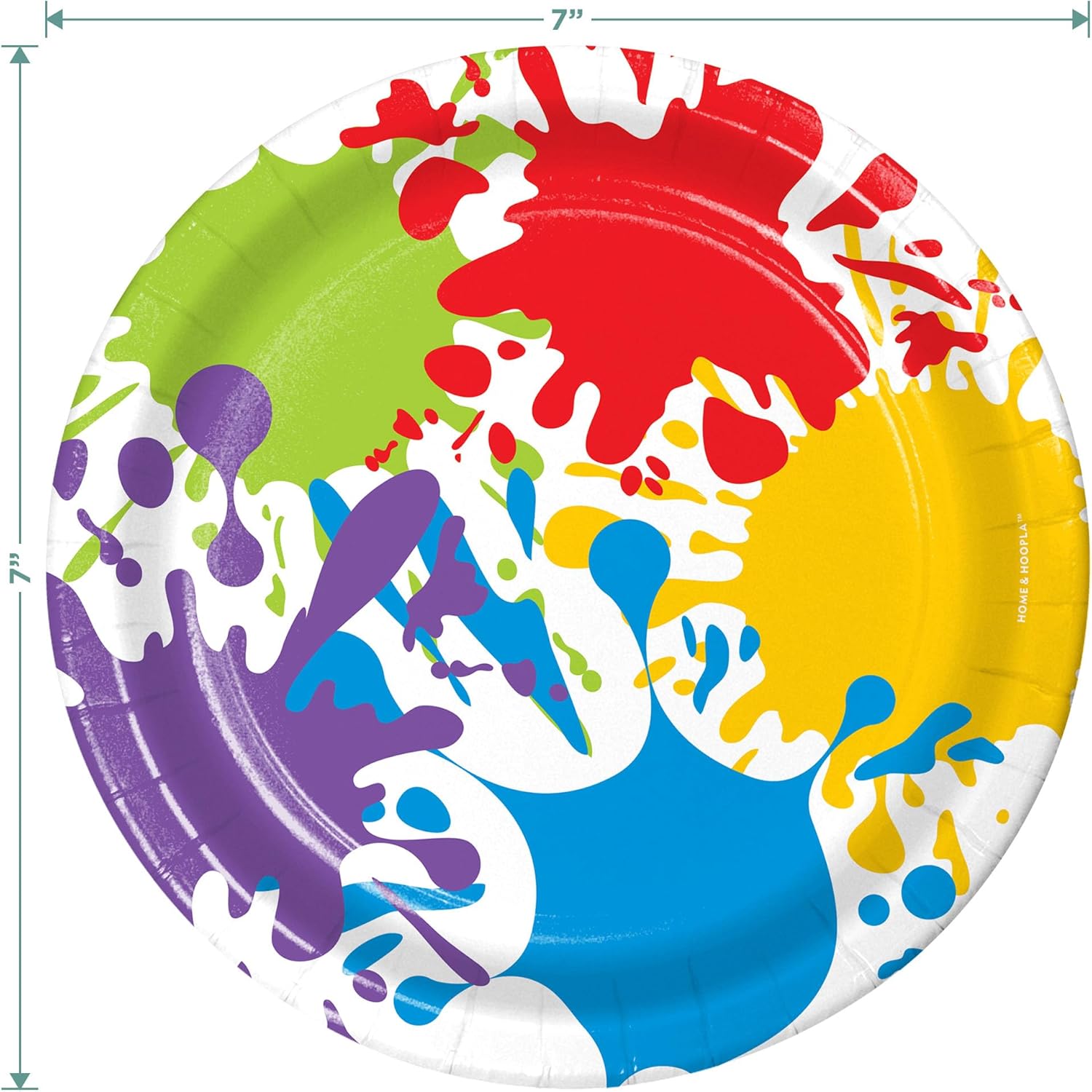 Art Party Supplies - Colorful Paint Splatter Dessert Set