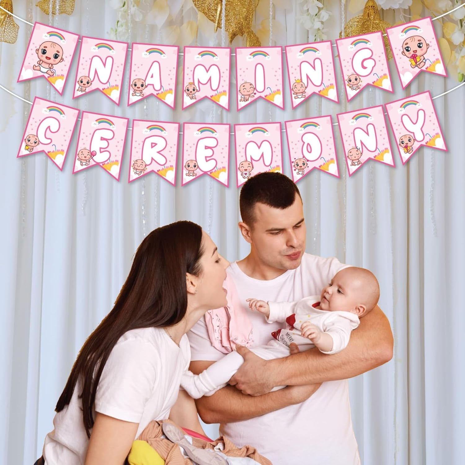 Lovenspire Baby Naming Ceremony Banner Decor