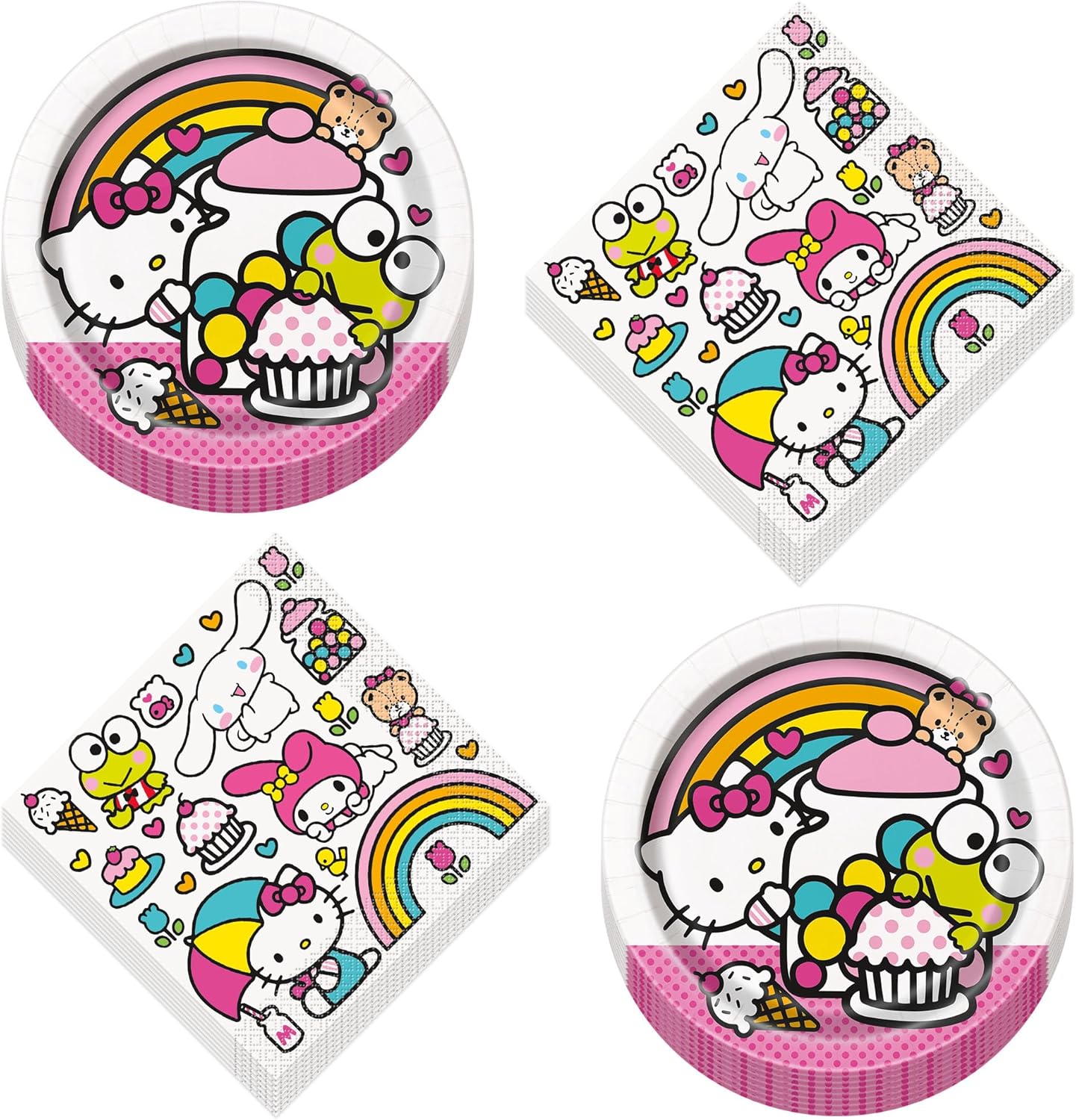 HOME HOOPLA Hello Kitty Party Dessert Set