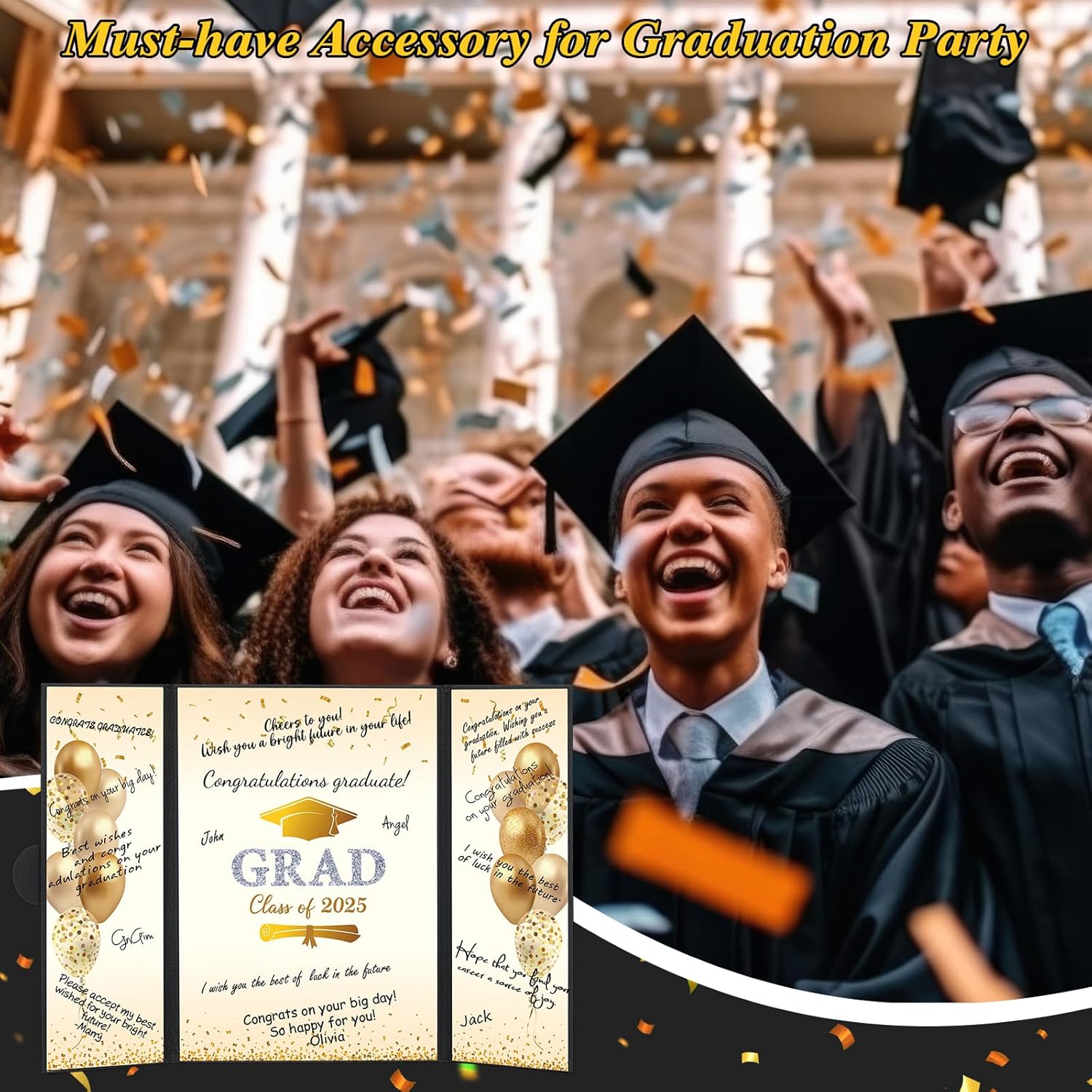 Class of 2025 Black and Gold Guest Book