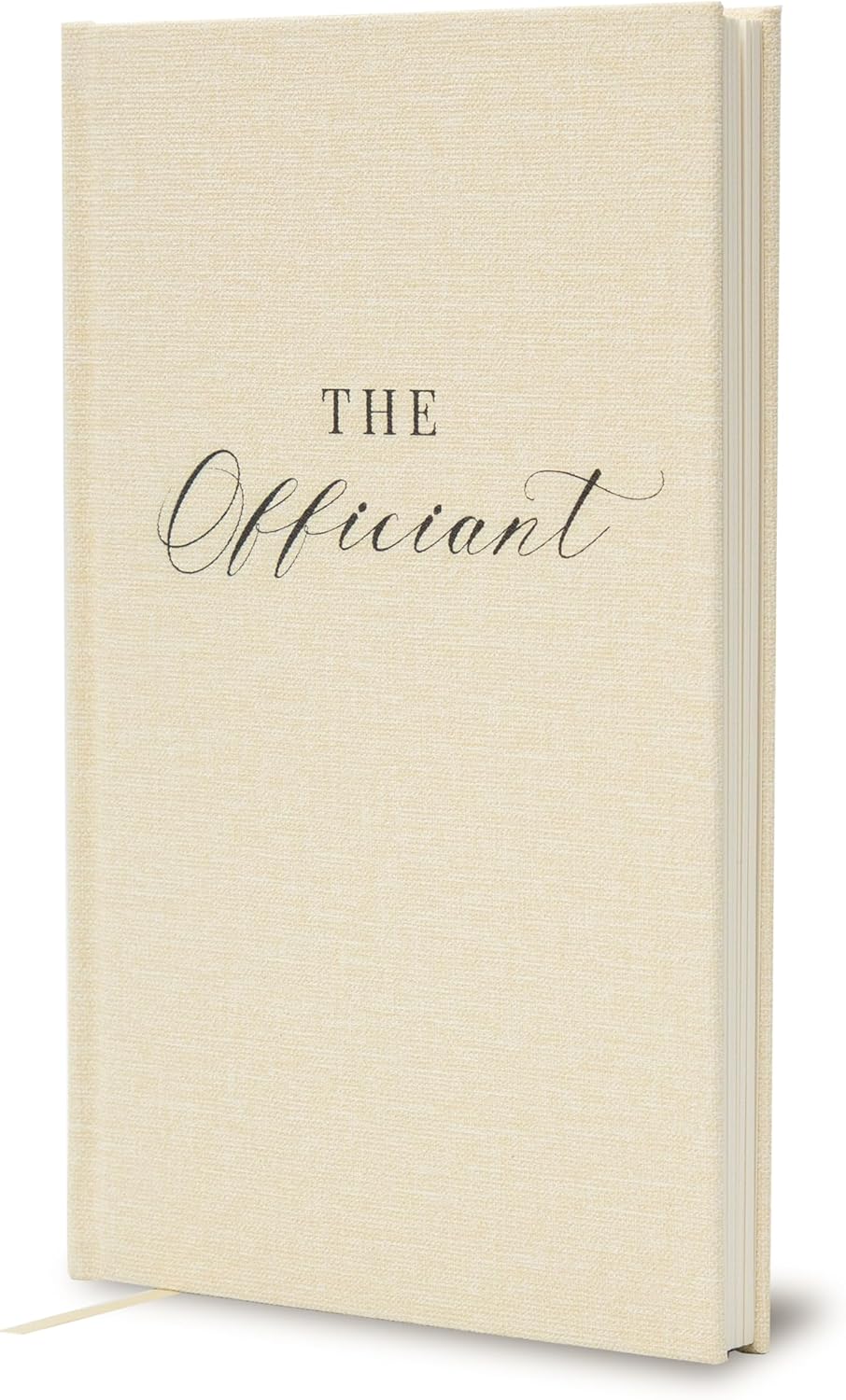 Wedding Officiant Book with Gold Trim and 32 Pages