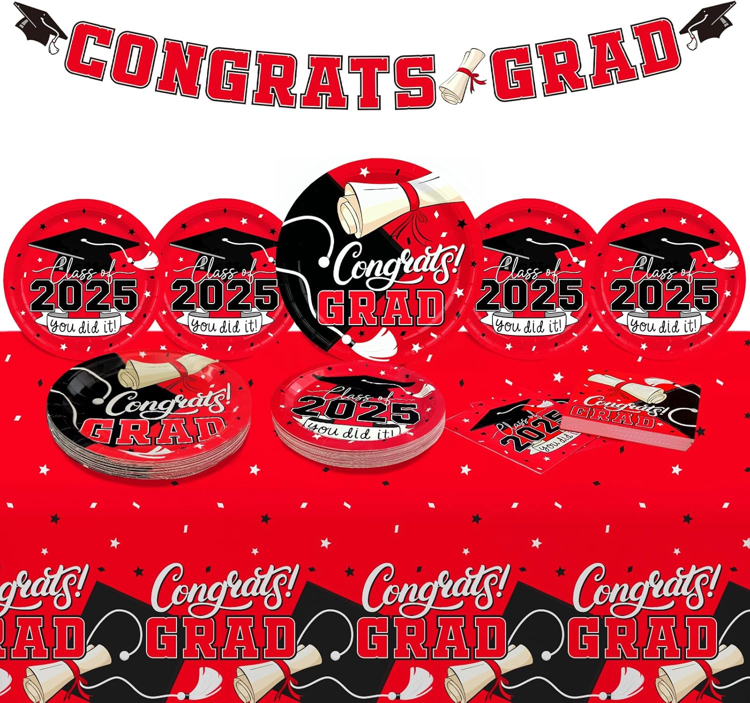 2025 Graduation Decor Kit for 25 Guests