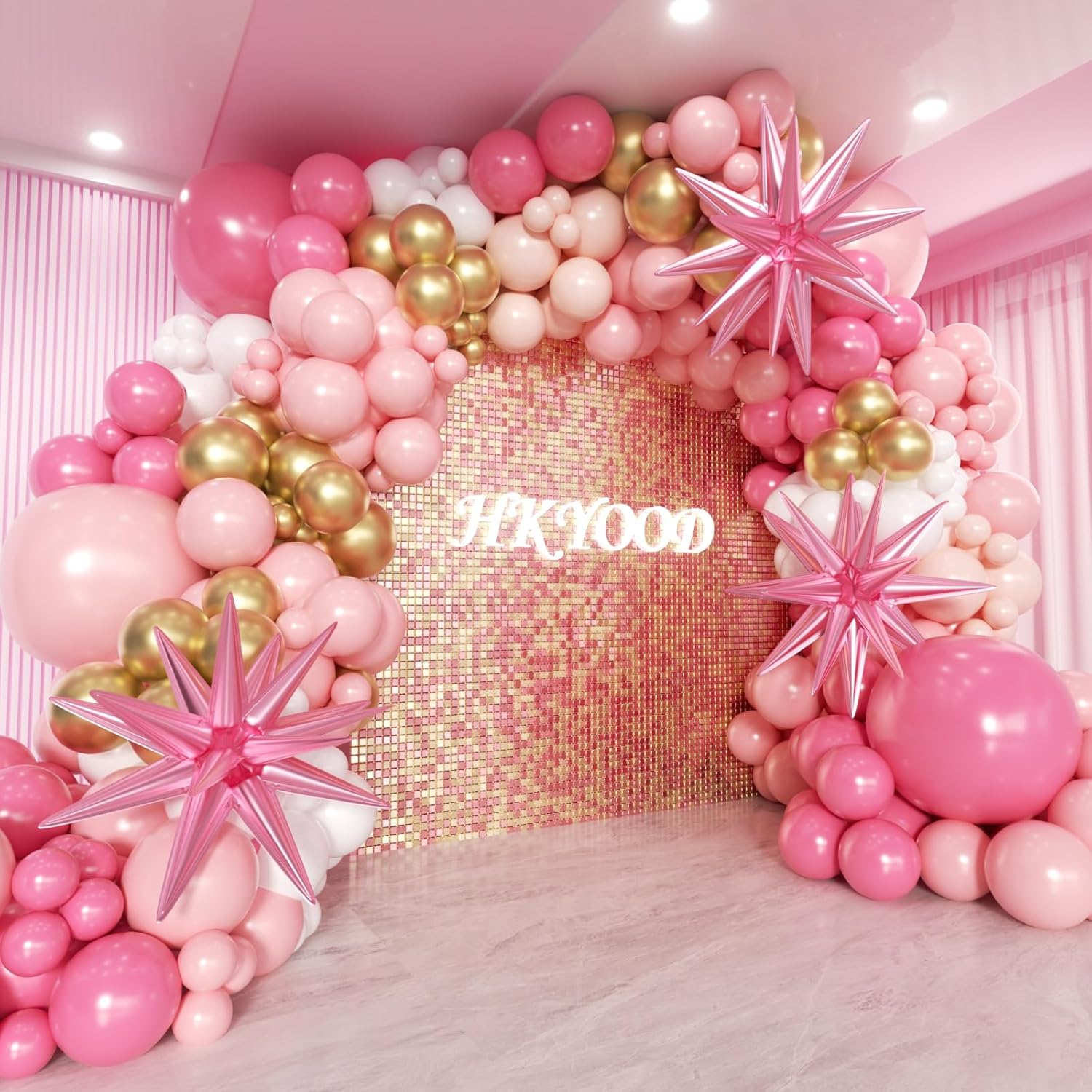 172 Pcs Pink Balloon Arch Kit for Party Decorations