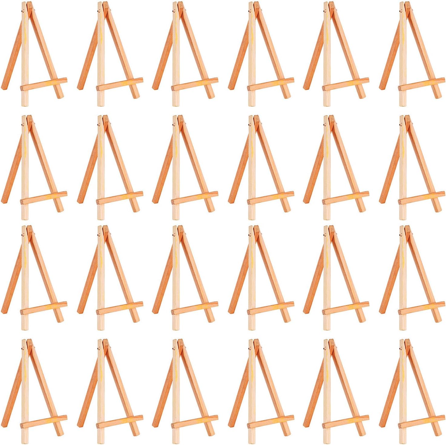 eBoot 24 Pack Mini Wood Display Easel 625 Inch