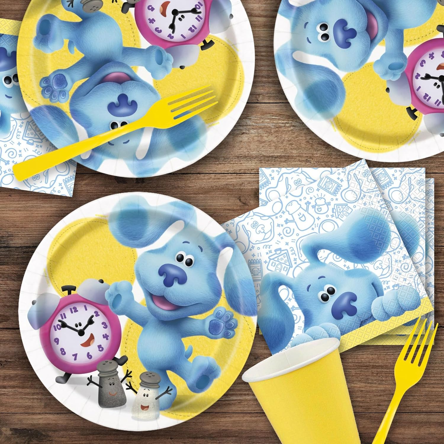 Blues Clues Birthday Party Round Plates and Napkins Set