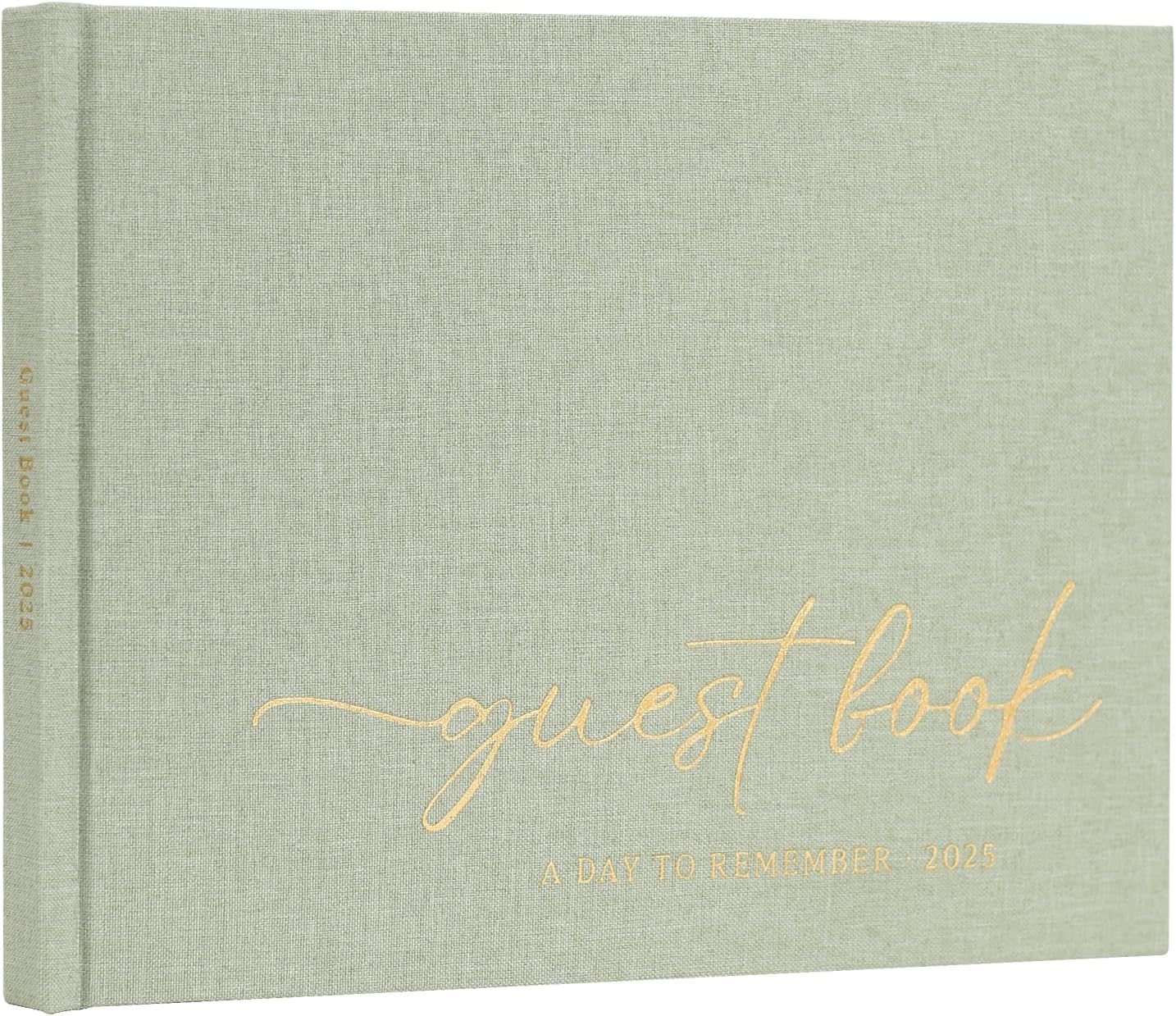 Elegant Guest Book with Linen Cover and 100 Pages
